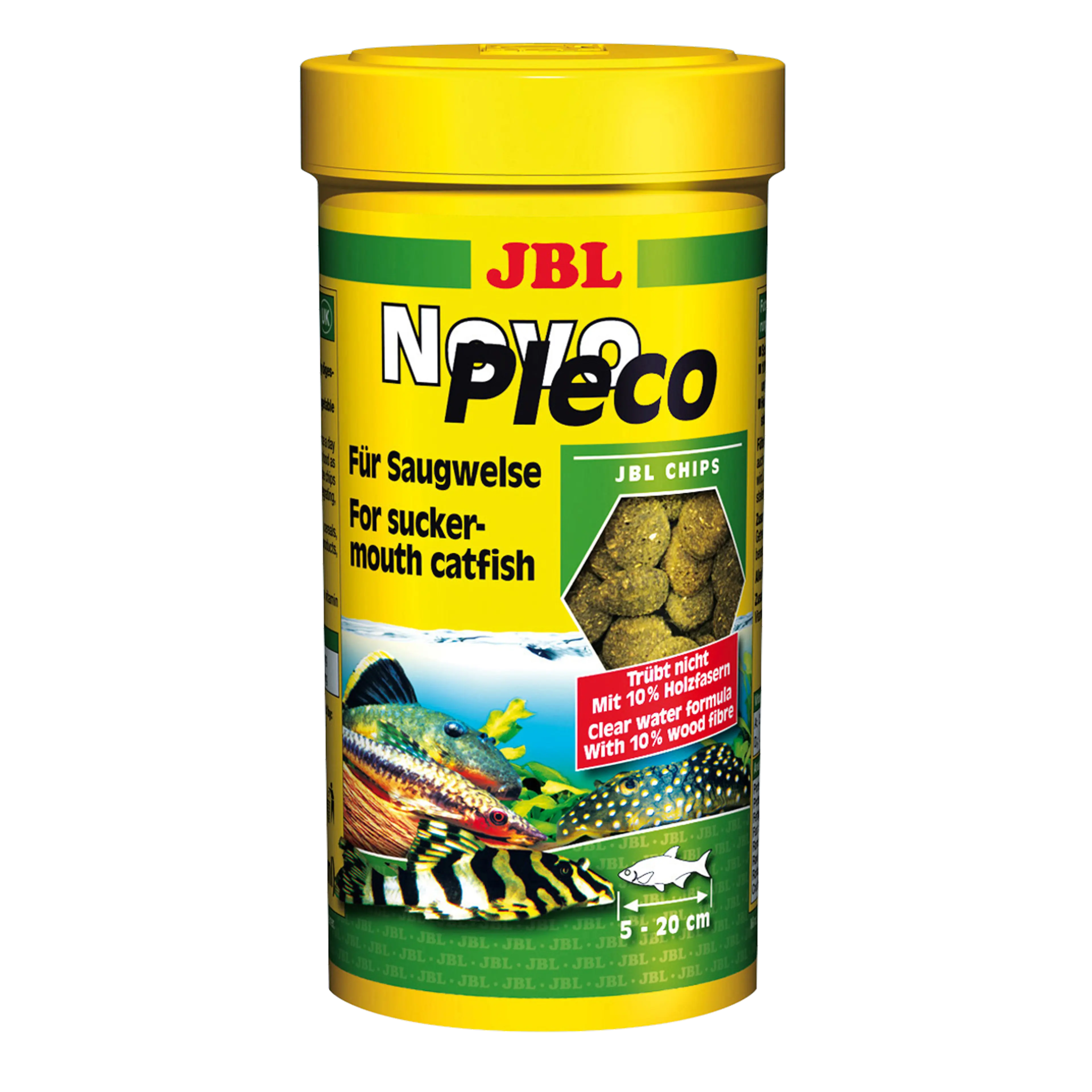 Alimentación completa y crecimiento óptimo de peces gato pequeños y medianos: con espirulina, verduras y germen de trigo energético.