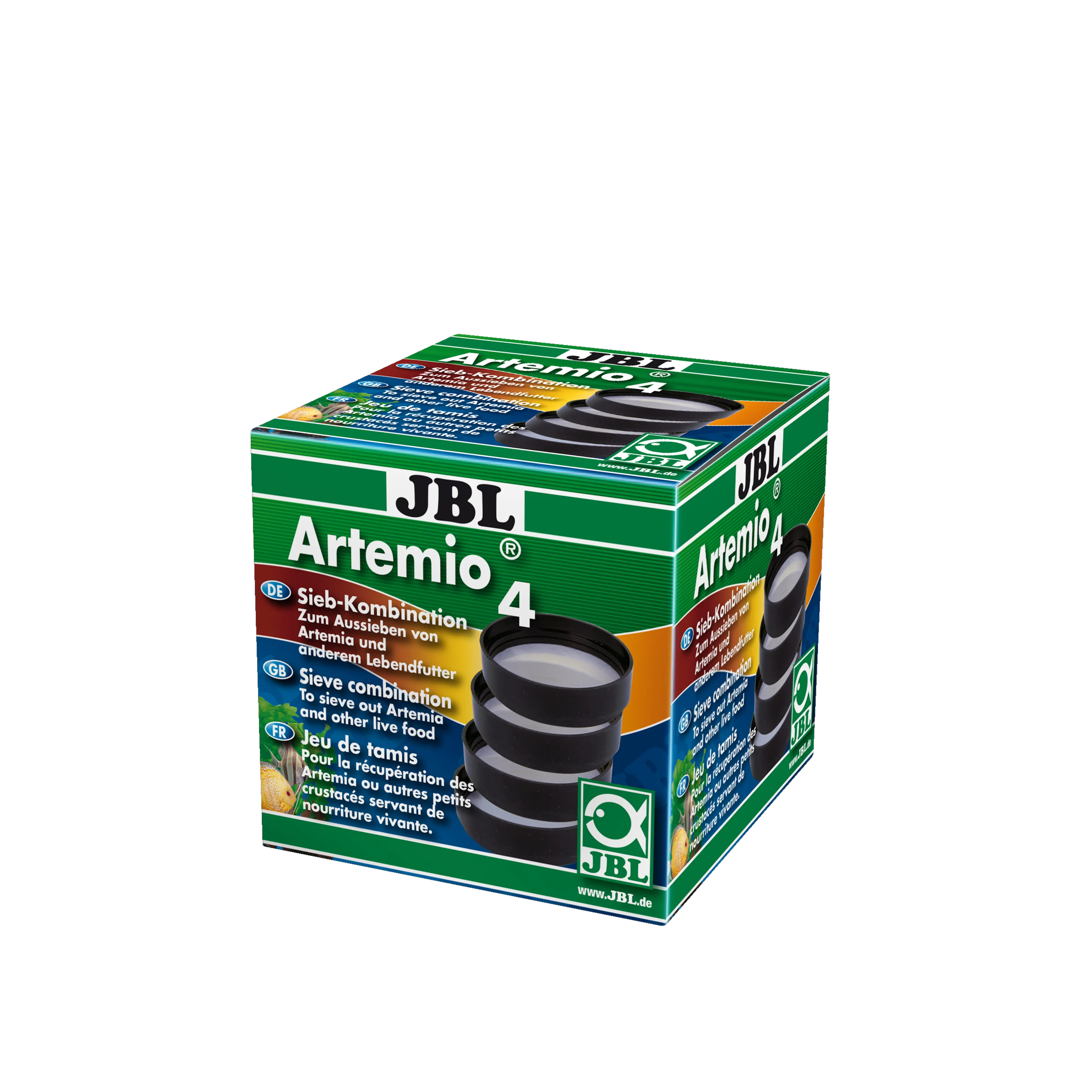 Sieve set for JBL ArtemioSet or other Artemia breeding devices: Sieves with mesh sizes  0.15/0.3/0.6/1.0 mm