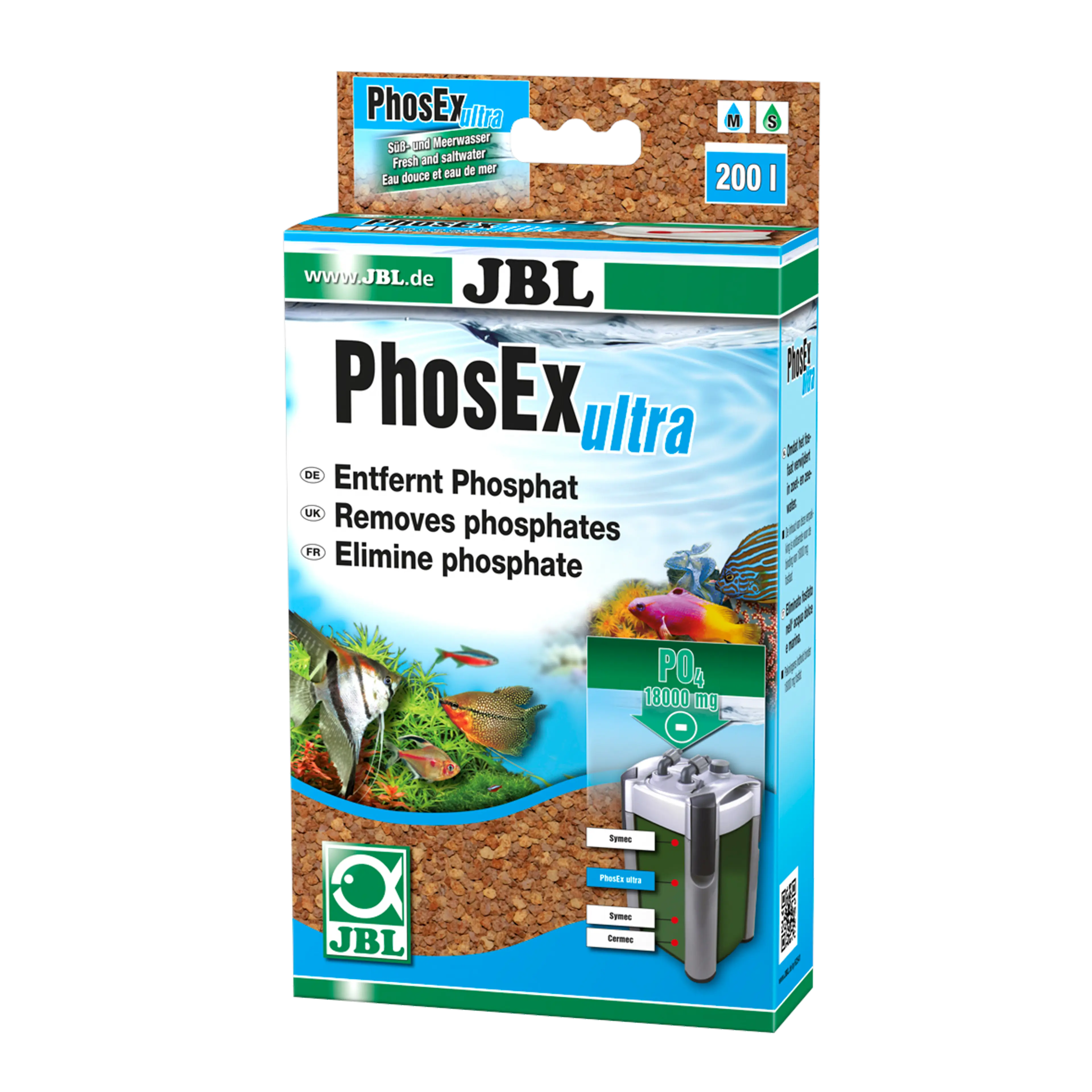 Removal of phosphate from aquariums: Filter media for use in aquarium filters