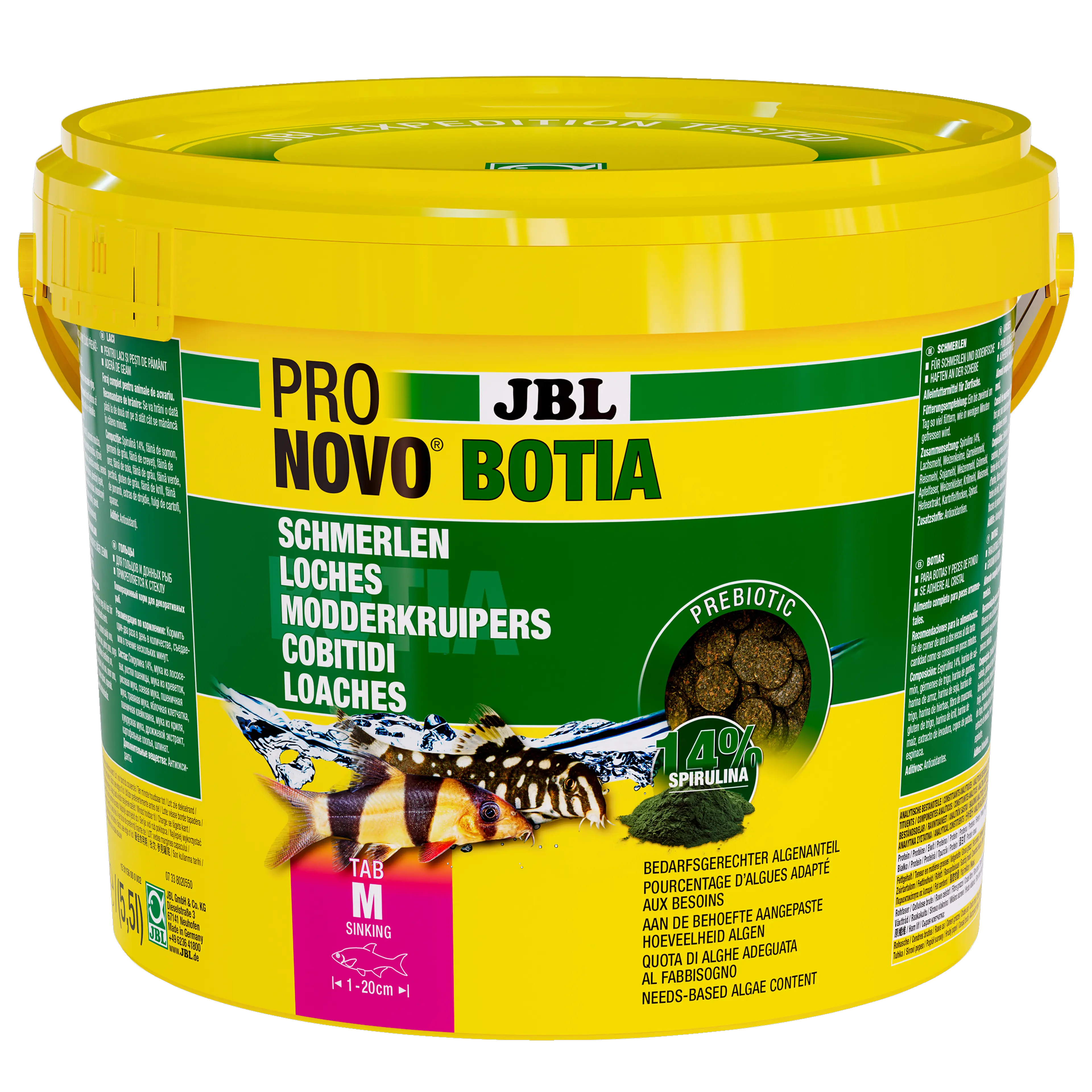 Ideal staple food for all loach species (Botia species, sucking loaches, fin suckers, spiny-eyed loaches)