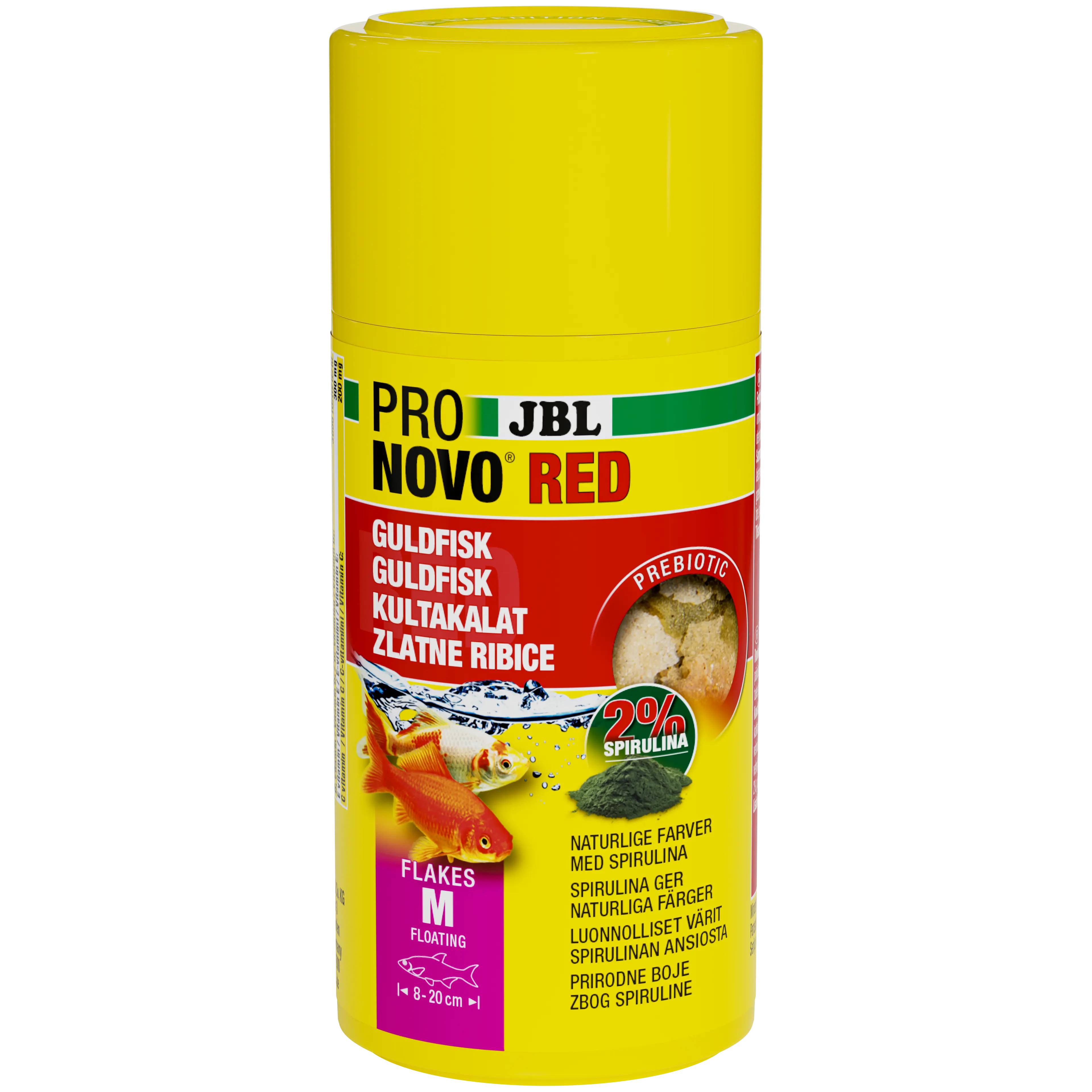 Prebiotic, floating goldfish food: Special fibre in the food provides the beneficial intestinal bacteria with nourishment for healthy digestion.