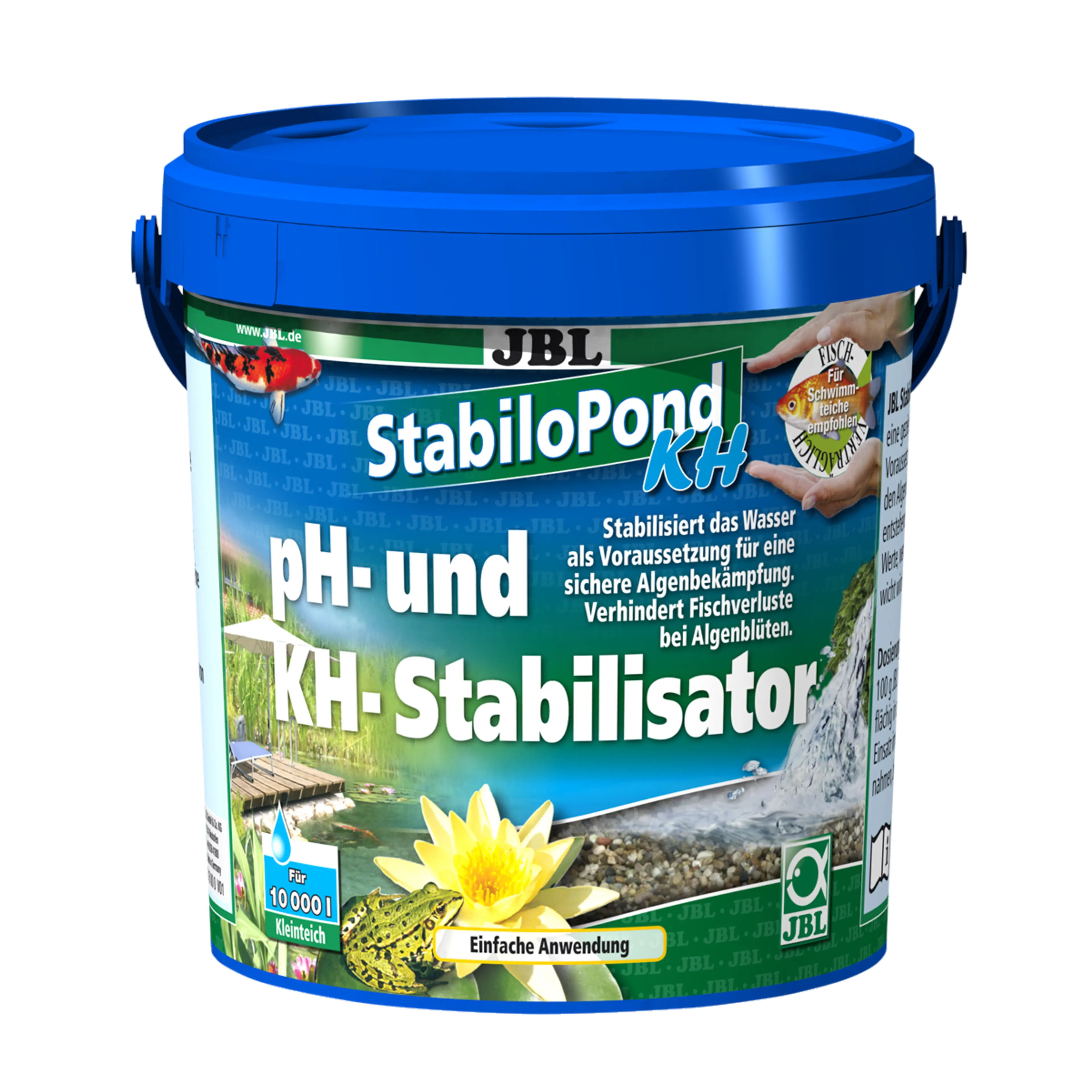 Natural balance: Granules for stabilising the pH value at 7.5 to 8.5 for successful algae control in ponds