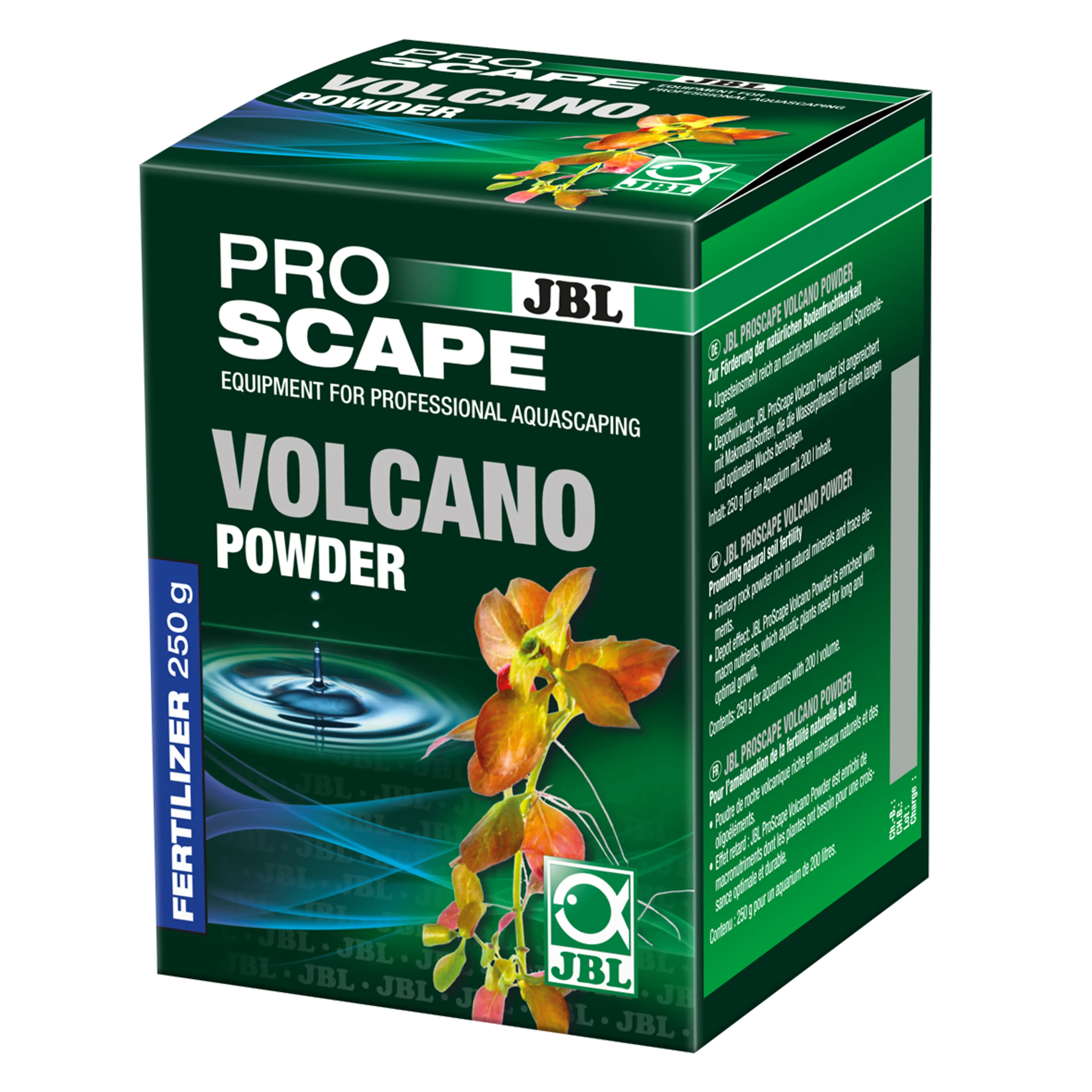 Long-term mineral supply for plant roots: volcanic rock powder for aquascaping aquariums