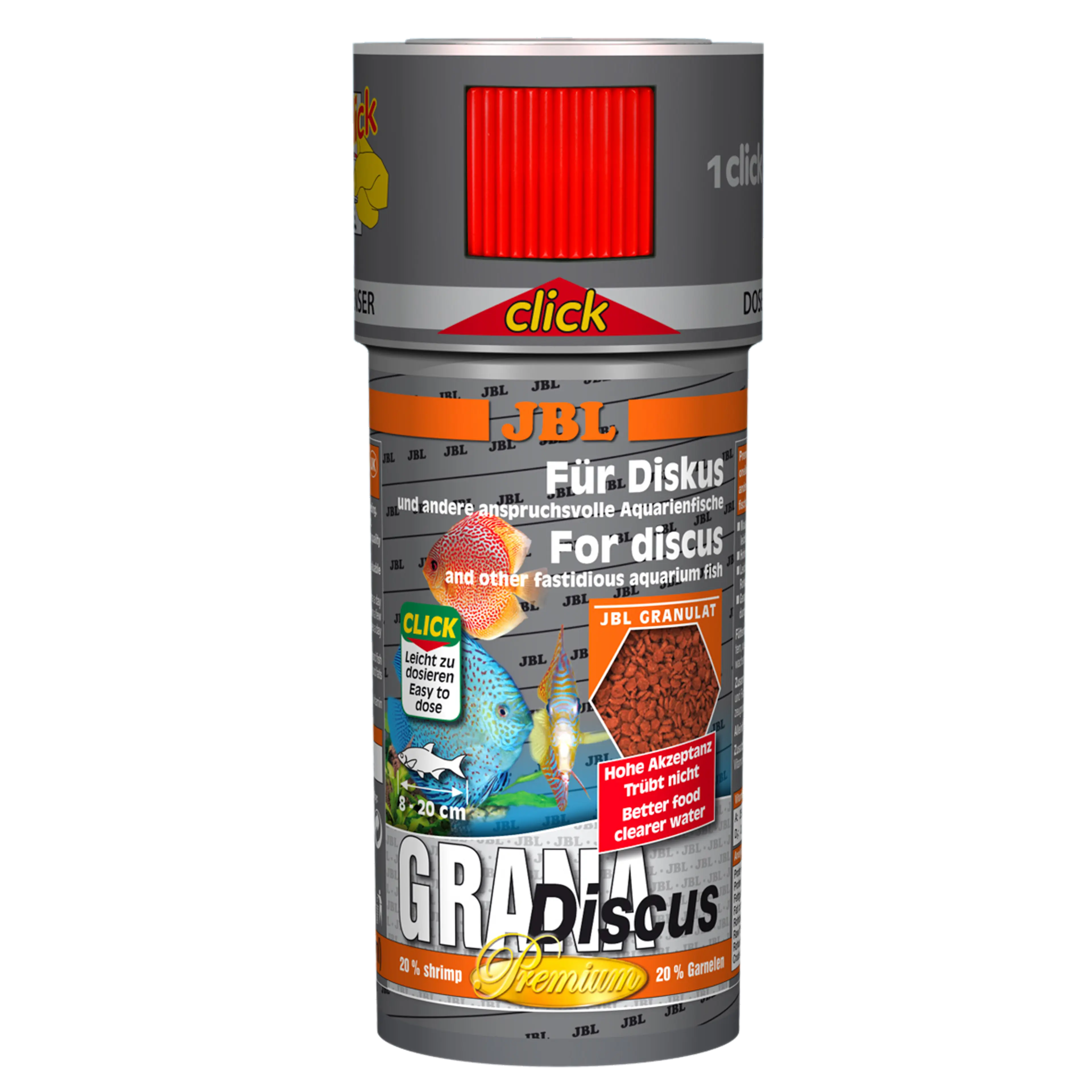 Complete nutrition, optimal growth and vibrant colours thanks to selected raw materials for demanding discus cichlids