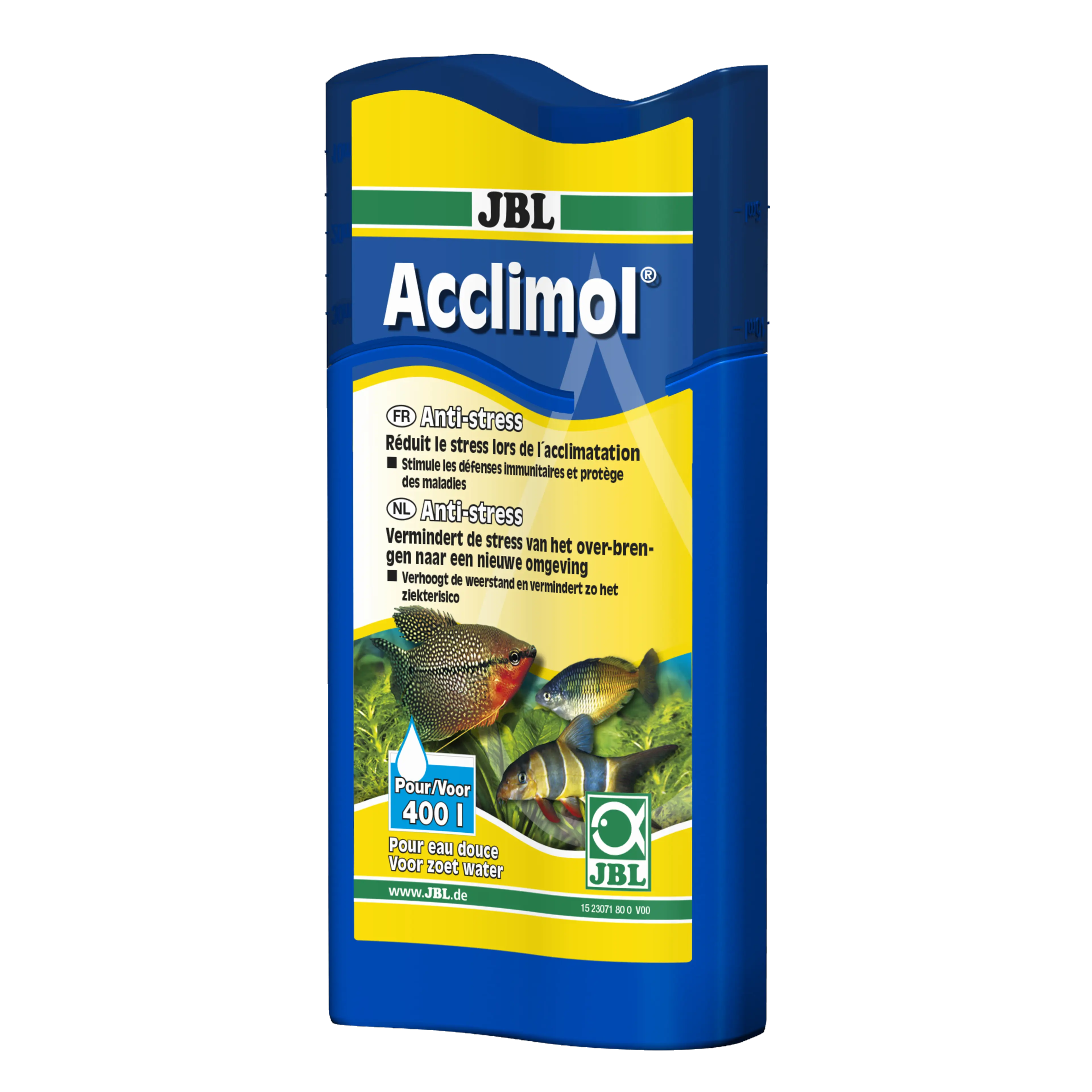 Pour une eau d'aquarium adaptée aux poissons : lors de l'introduction de nouveaux poissons, après avoir effectué des travaux dans l'aquarium, lors du transport des poissons pour activer les défenses immunitaires des poissons d'aquarium d'eau douce.