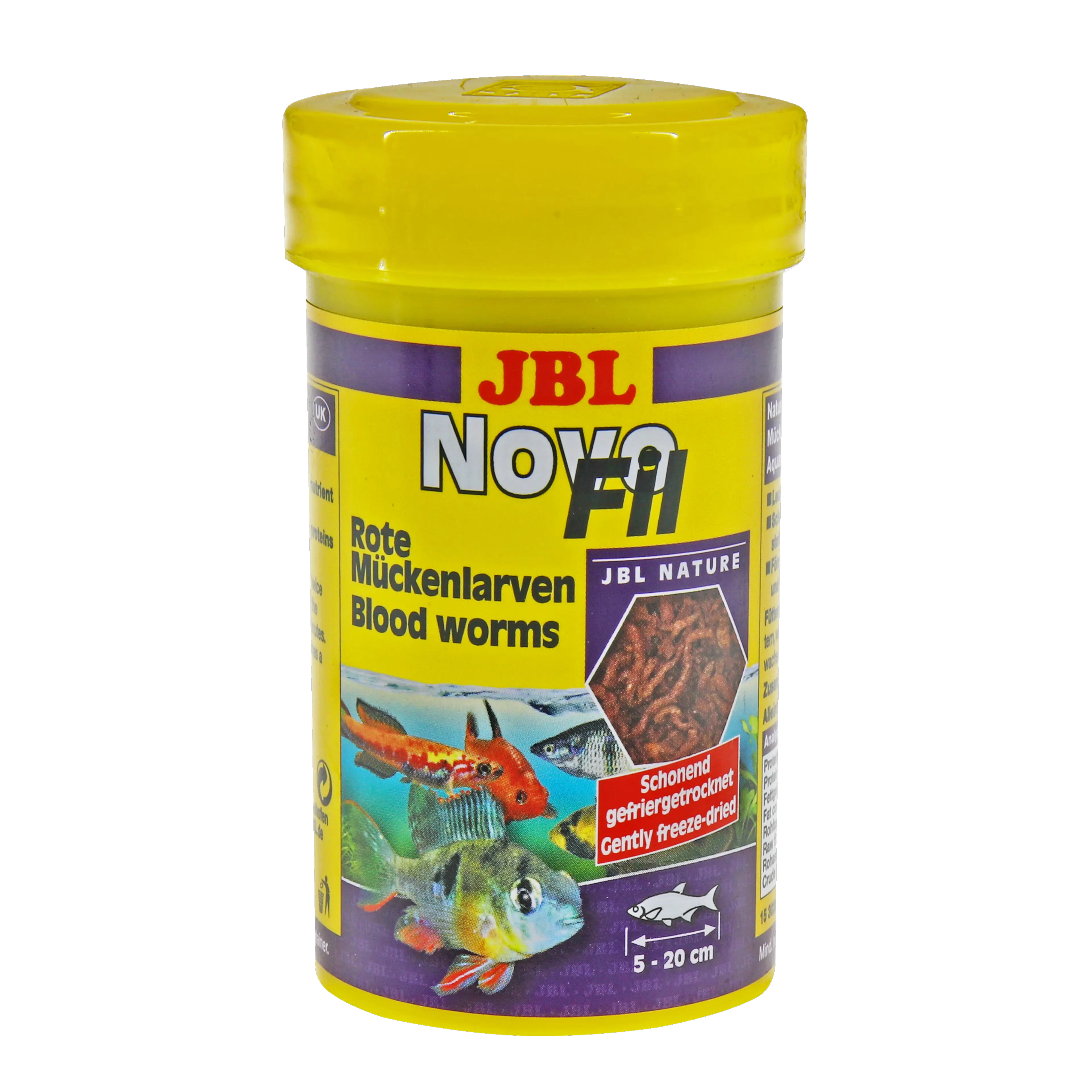 Alternative to live and frozen food: Supplementary nutrition for tropical, picky freshwater fish and turtles. Drying process preserves nutrients