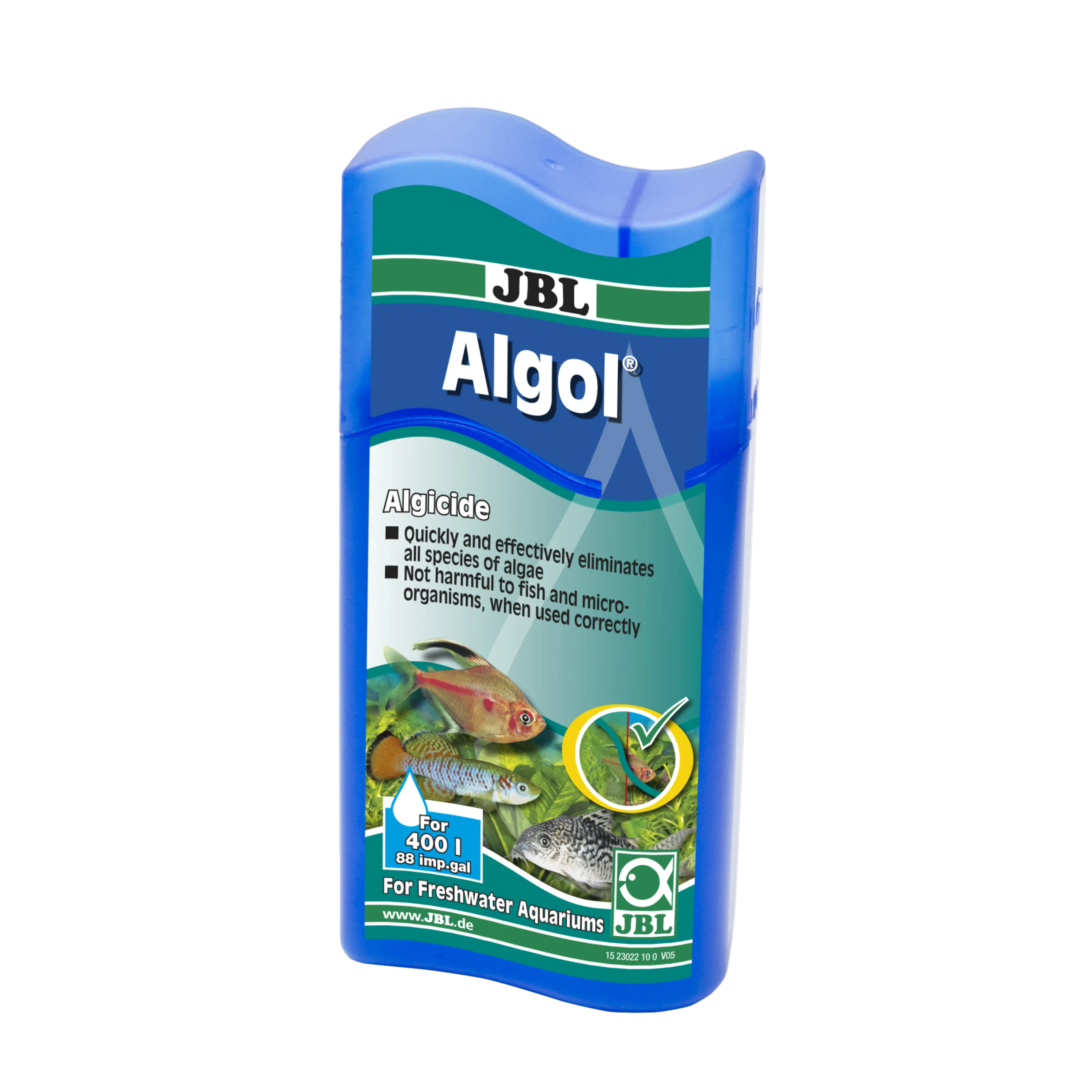 For beautiful freshwater aquariums: Intensively combats all types of algae (including green water = suspended algae)