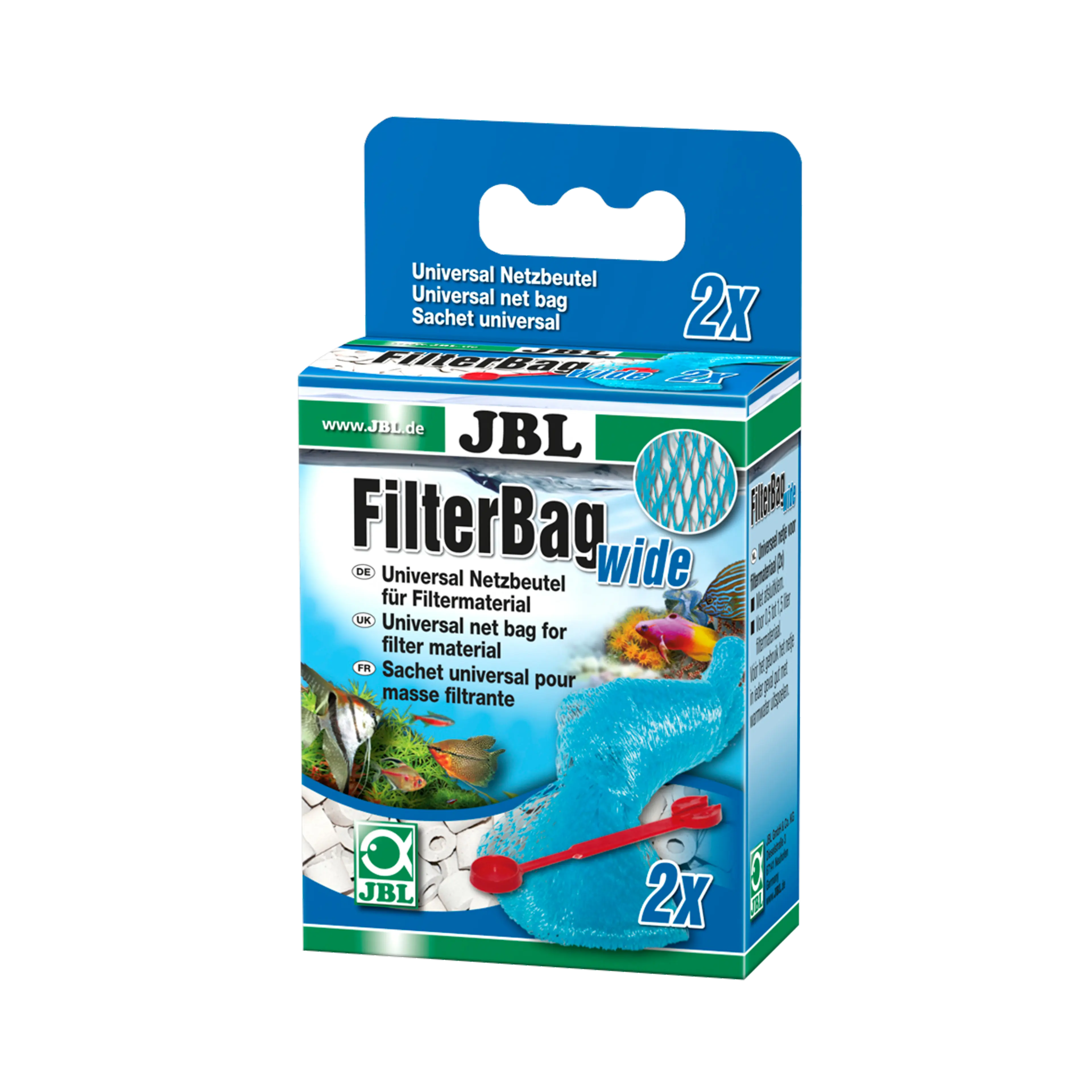 Makes it easier to remove filter material from filters for cleaning or replacement: Universal mesh bag for filter material
