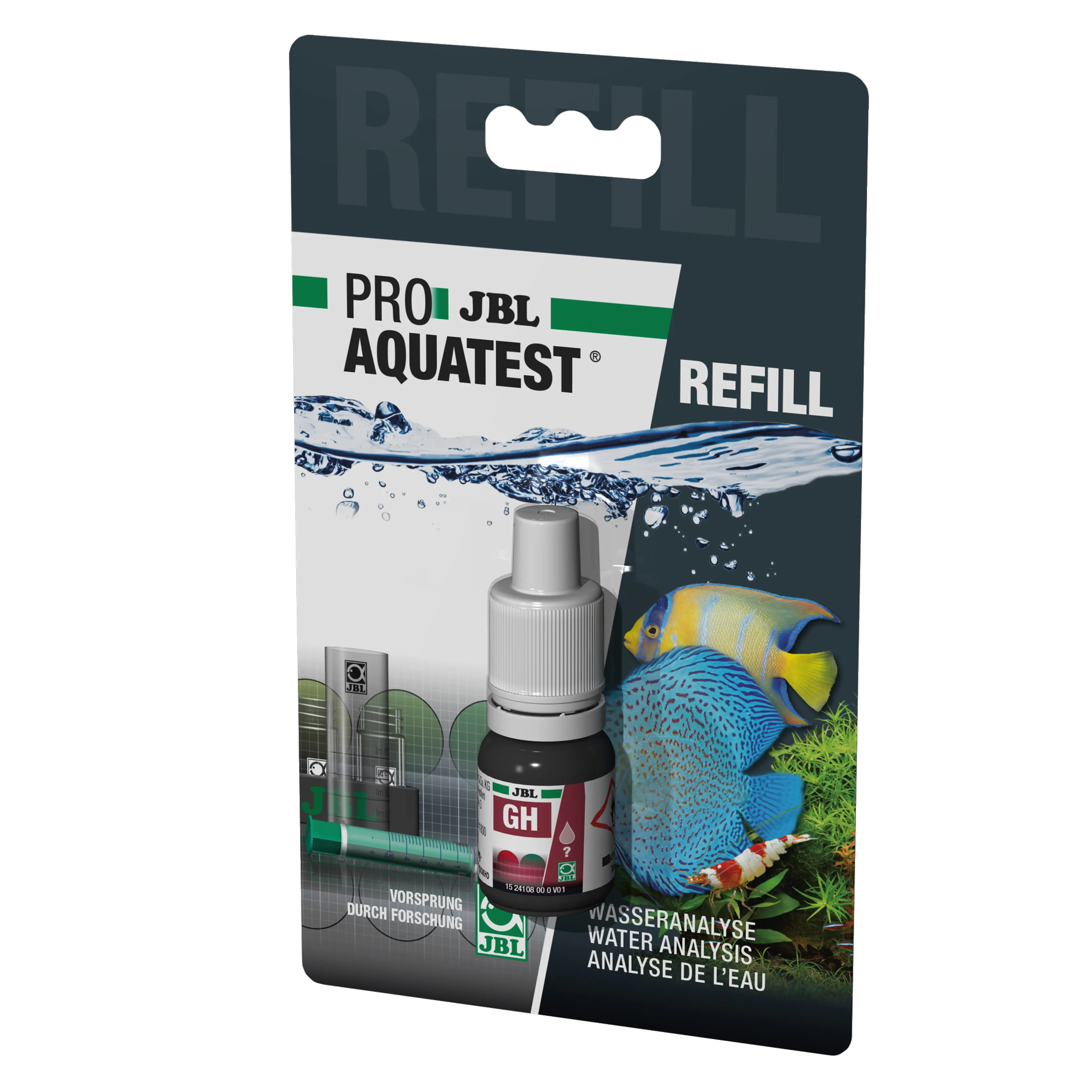Simple and reliable monitoring of water values in ponds/aquariums. Determination of the optimum total hardness for freshwater aquariums and ponds.
