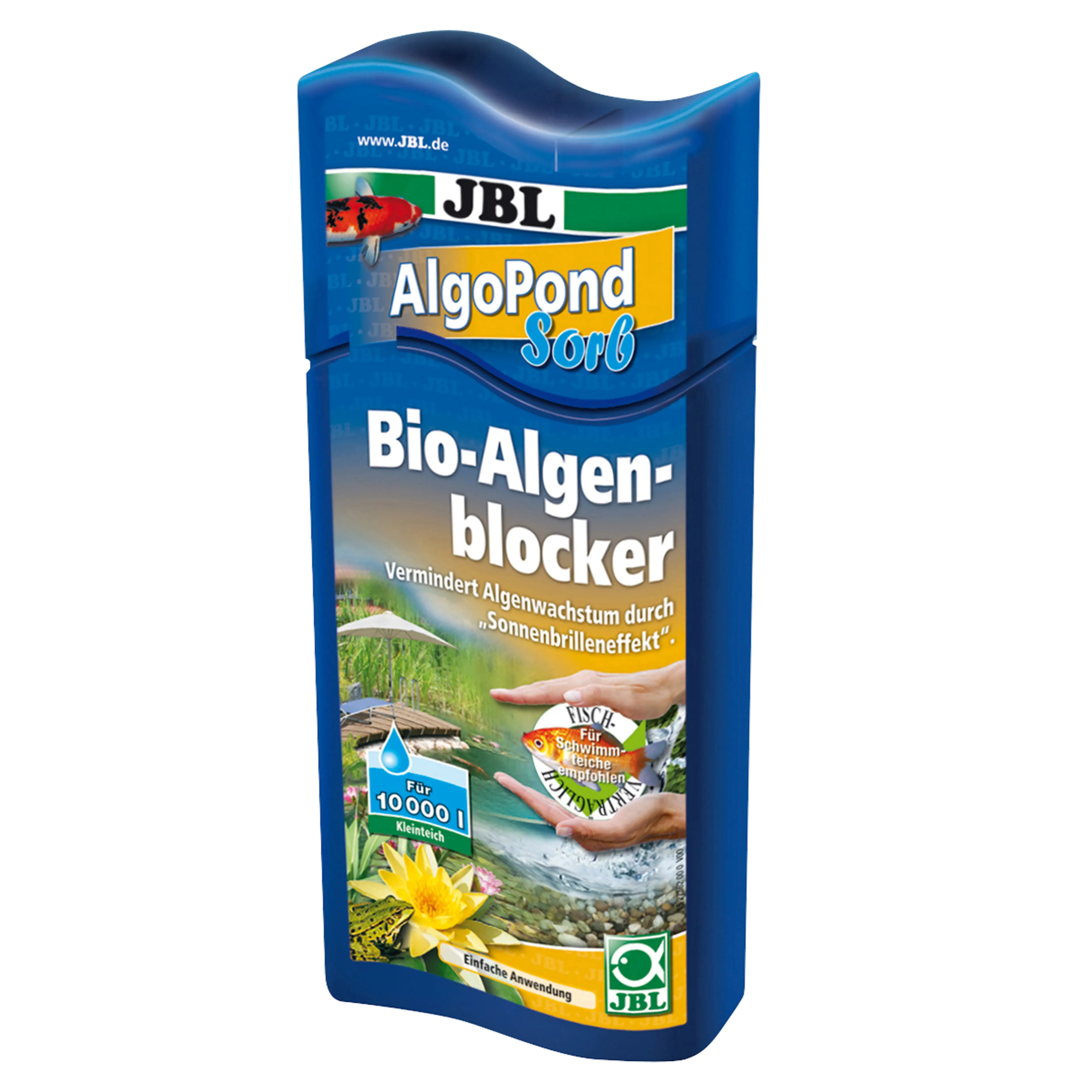 Agua cristalina gracias a la reducción del crecimiento de algas: inhibidor biológico de algas para estanques.