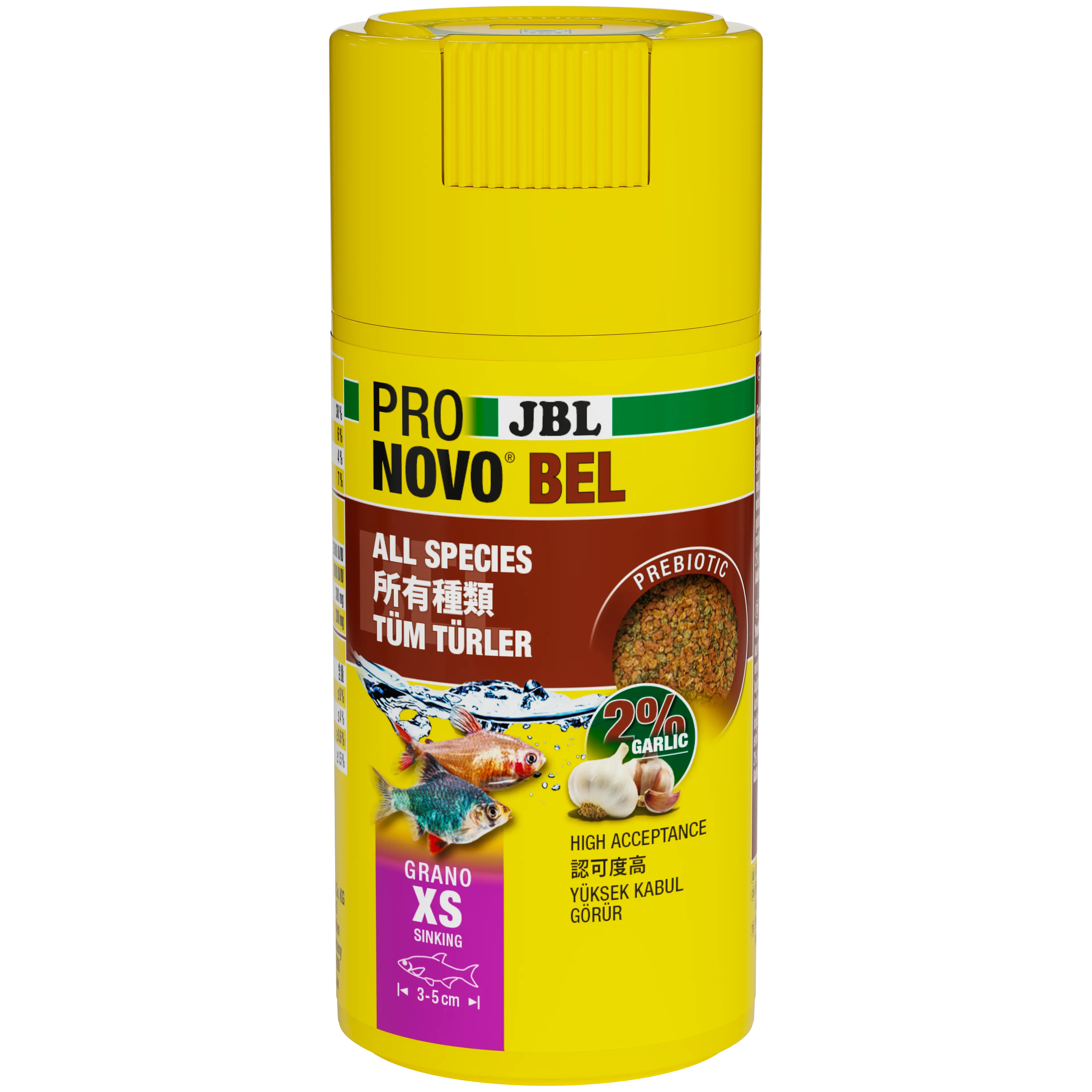 Prebiotic and sinking aquarium fish food: Special fibre in the food provides the beneficial intestinal bacteria with nourishment for healthy digestion.