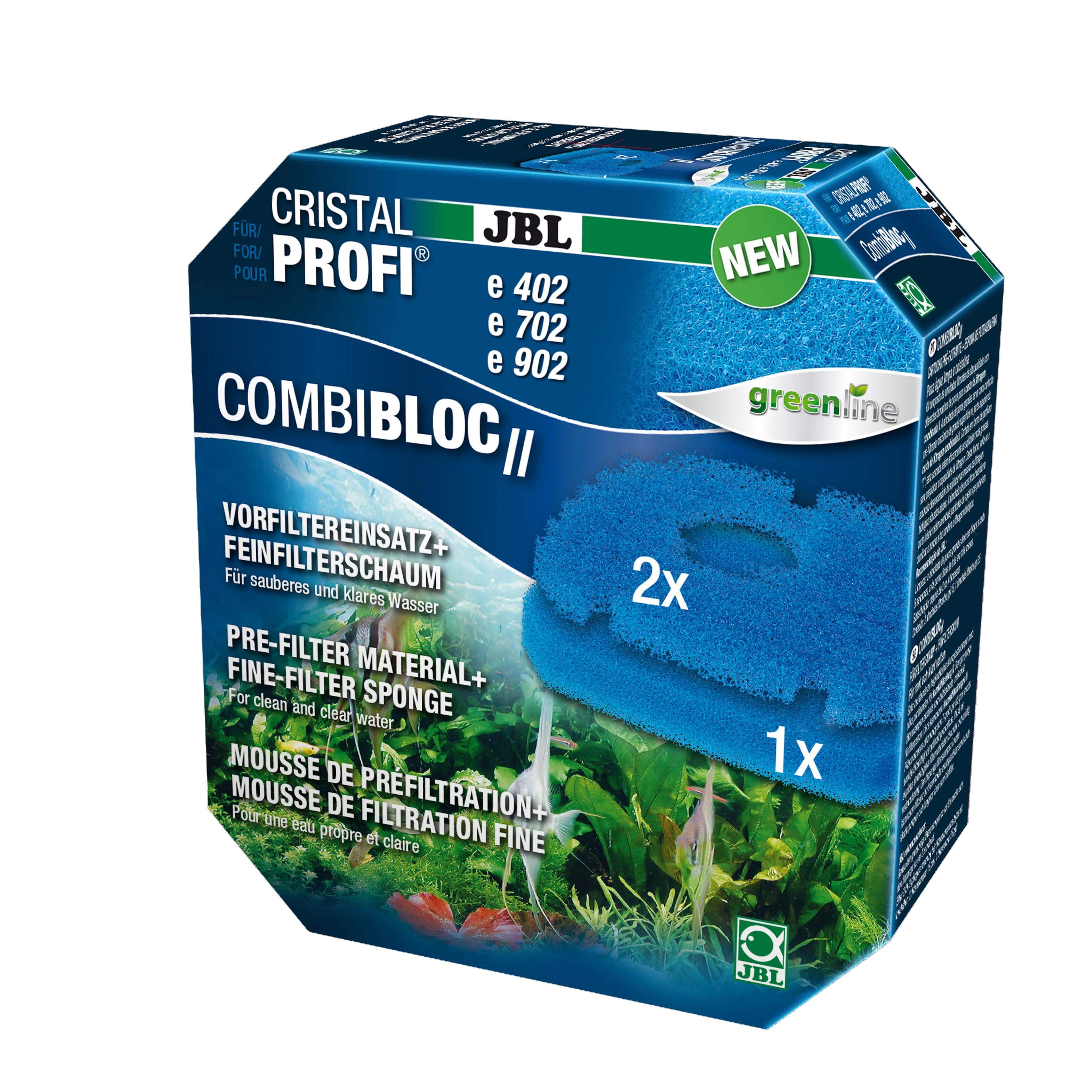 Clean and healthy water: Pre-filter insert and filter foam for the top basket of Filter CristalProfi e (402/702/902/1502/1902)