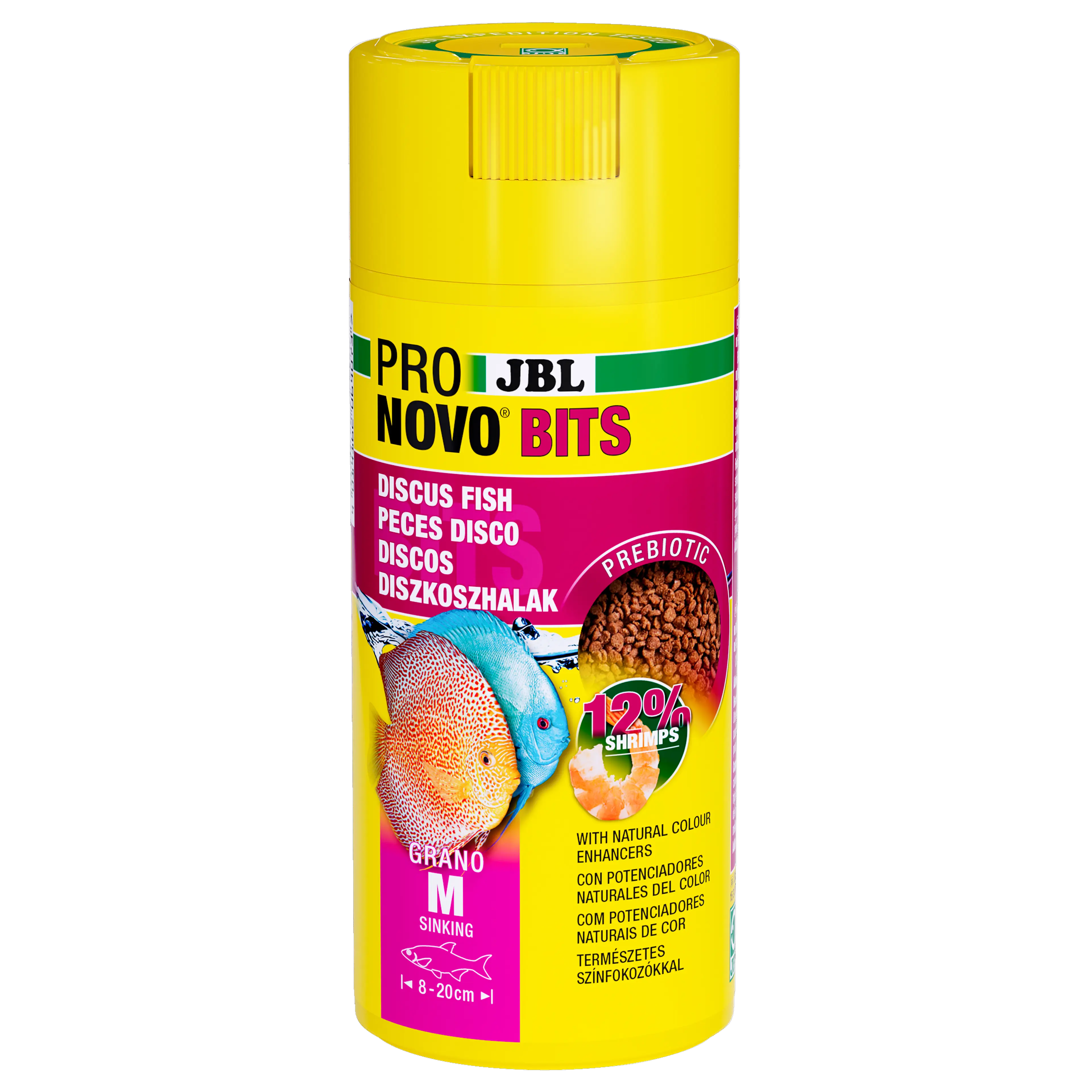Prebiotic & sinking aquarium fish food: Special fibre in the food provides the beneficial intestinal bacteria with nourishment for healthy digestion.