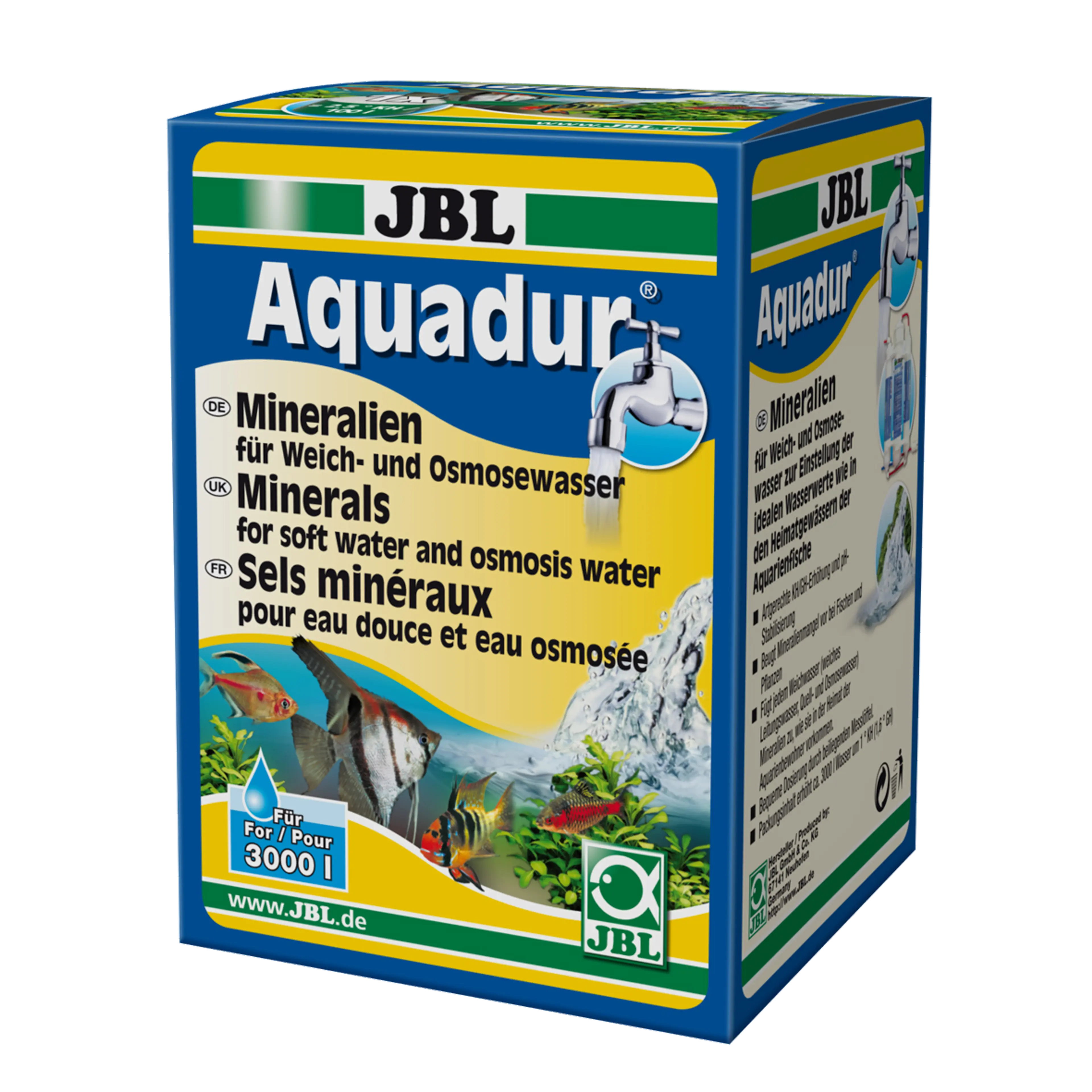 Para agua de acuario adecuada para peces, invertebrados y plantas: para ajustar los valores ideales del agua en acuarios de agua dulce. Para endurecer el agua blanda. Para añadir minerales al agua osmotizada.