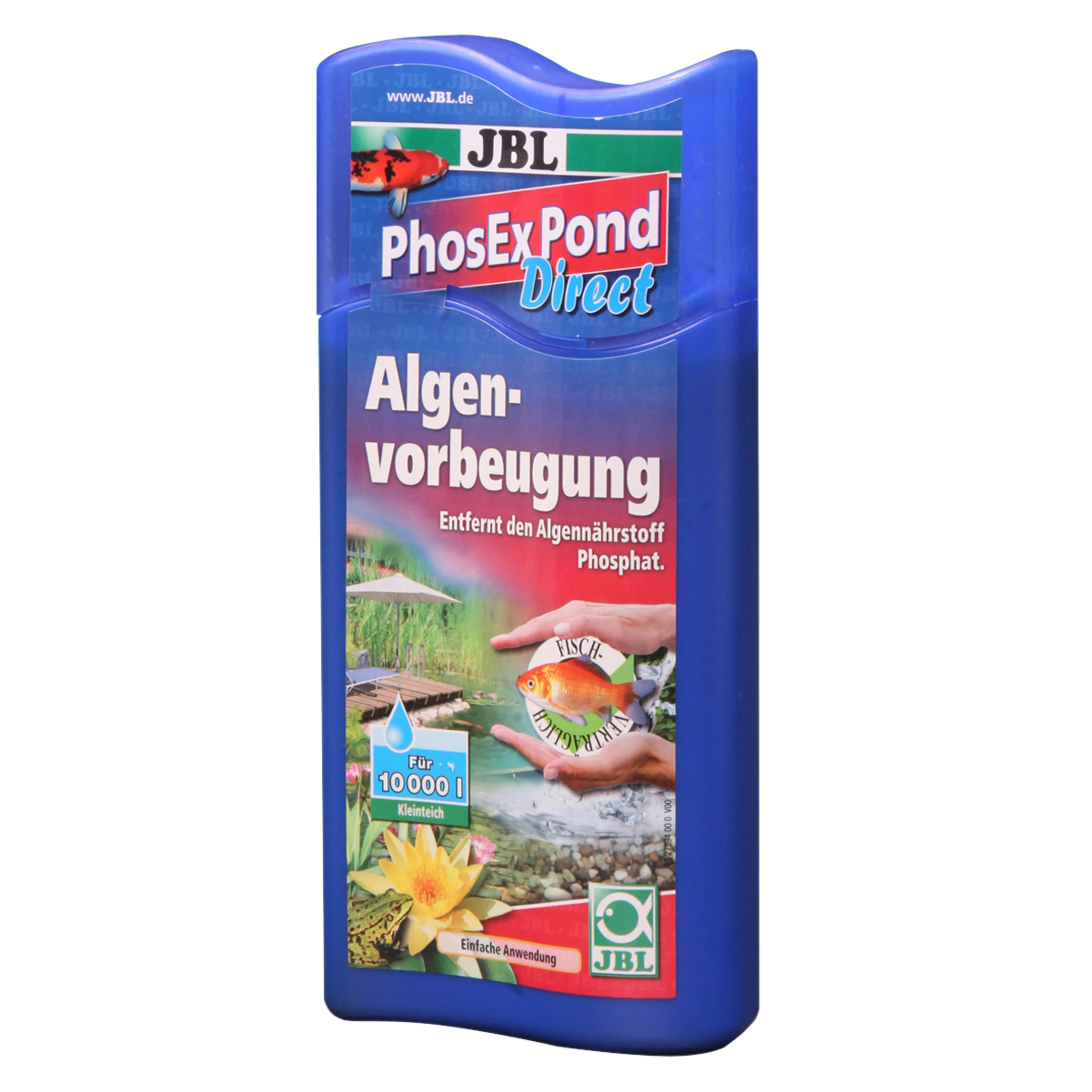 For fish- and plant-friendly pond water: Reliable removal of phosphate, an algae nutrient, from pond water