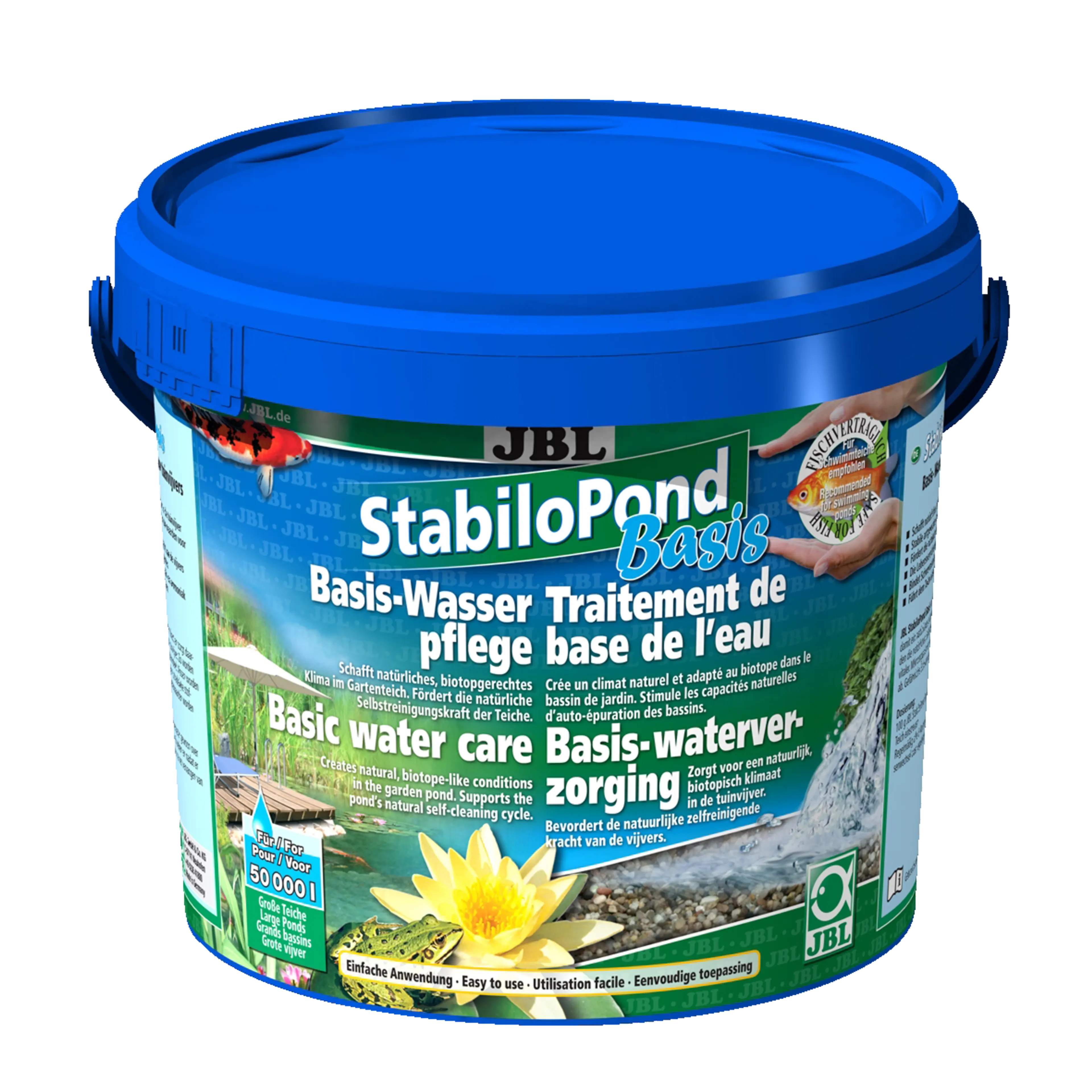 Natural, biotope-friendly balance: basic care product for stabilising the KH, GH and pH values in the pond