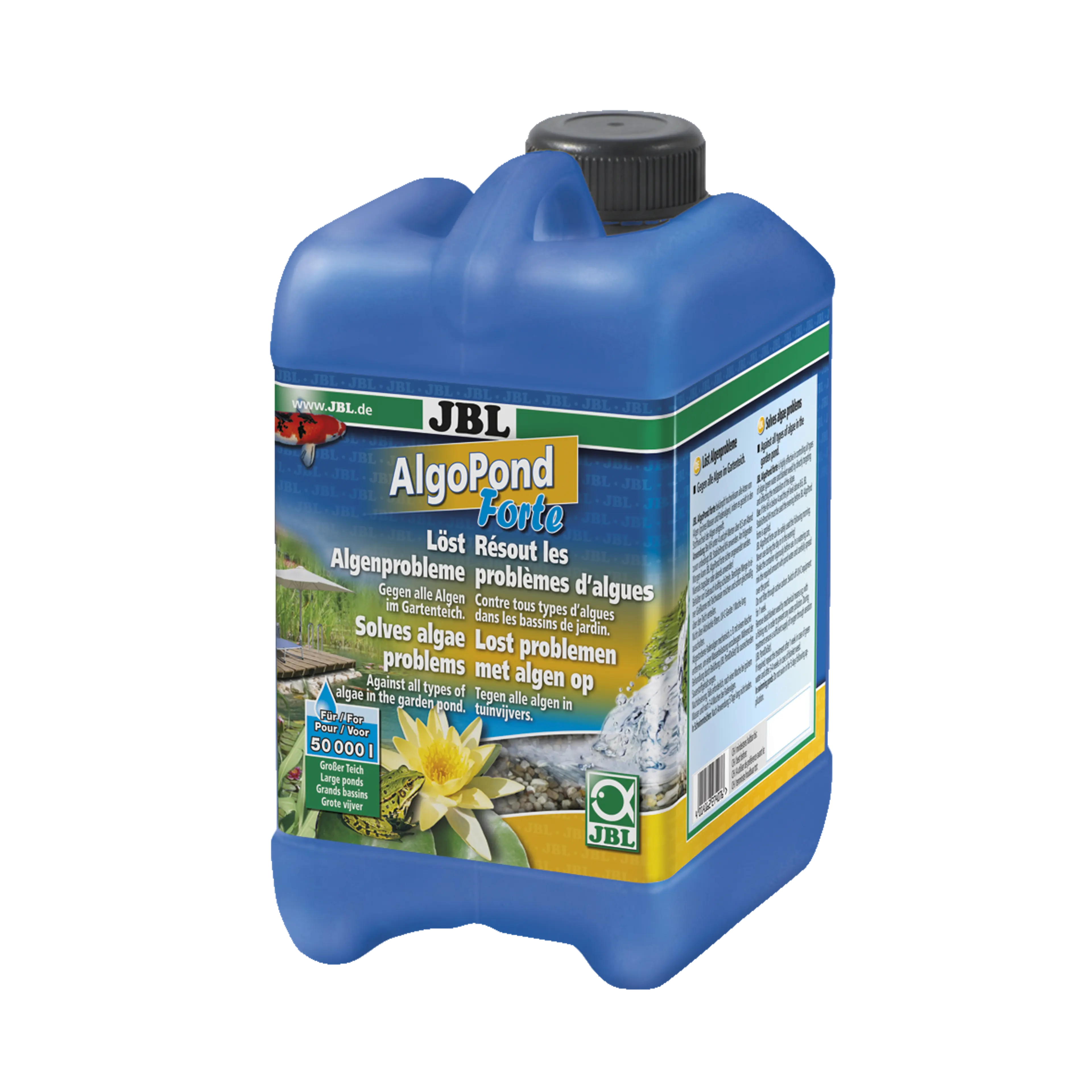 For fast and effective control of all types of algae in garden ponds