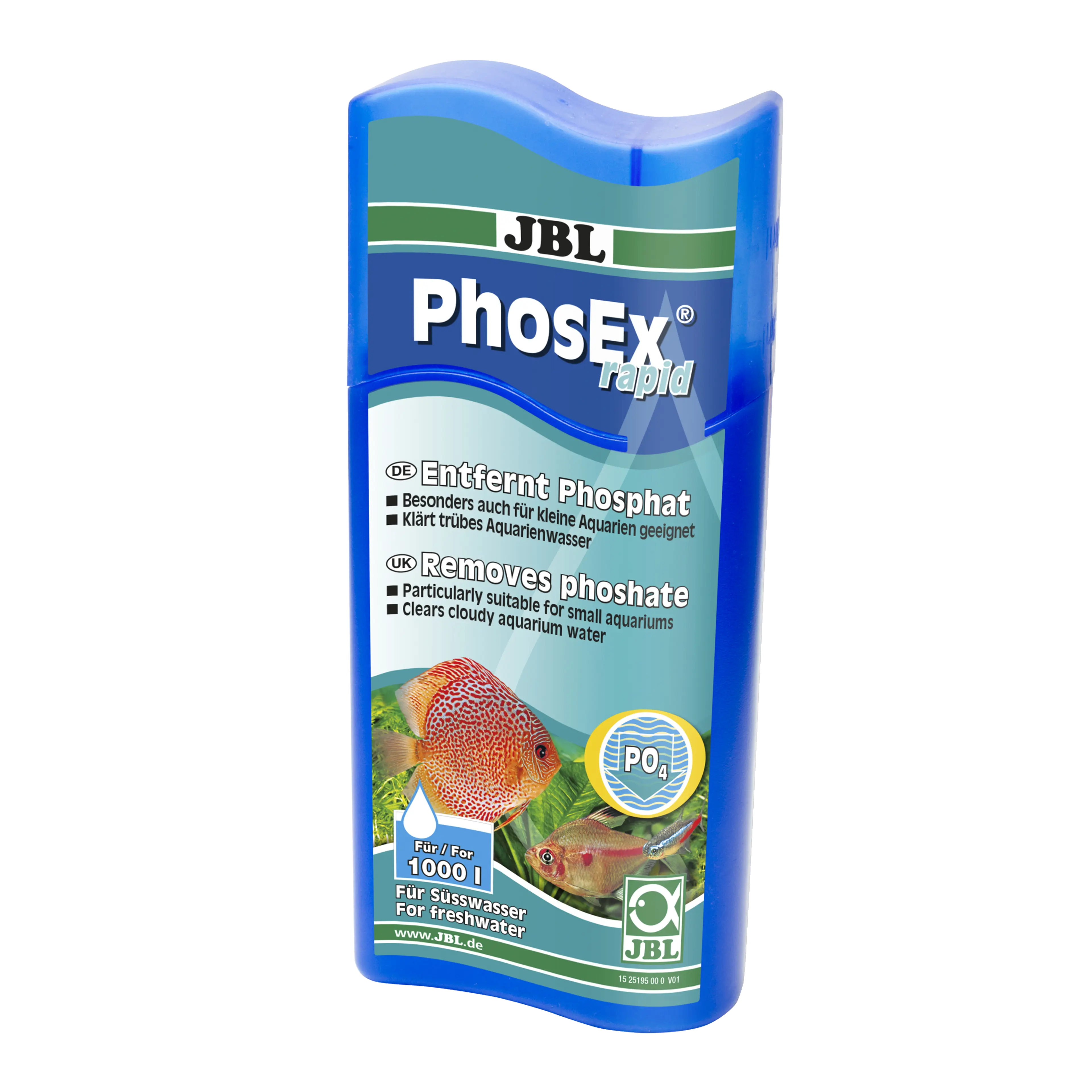 For fish- and plant-friendly aquarium water: Reliably binds phosphate and thus prevents unwanted algae growth. For freshwater, turtle and shrimp aquariums.