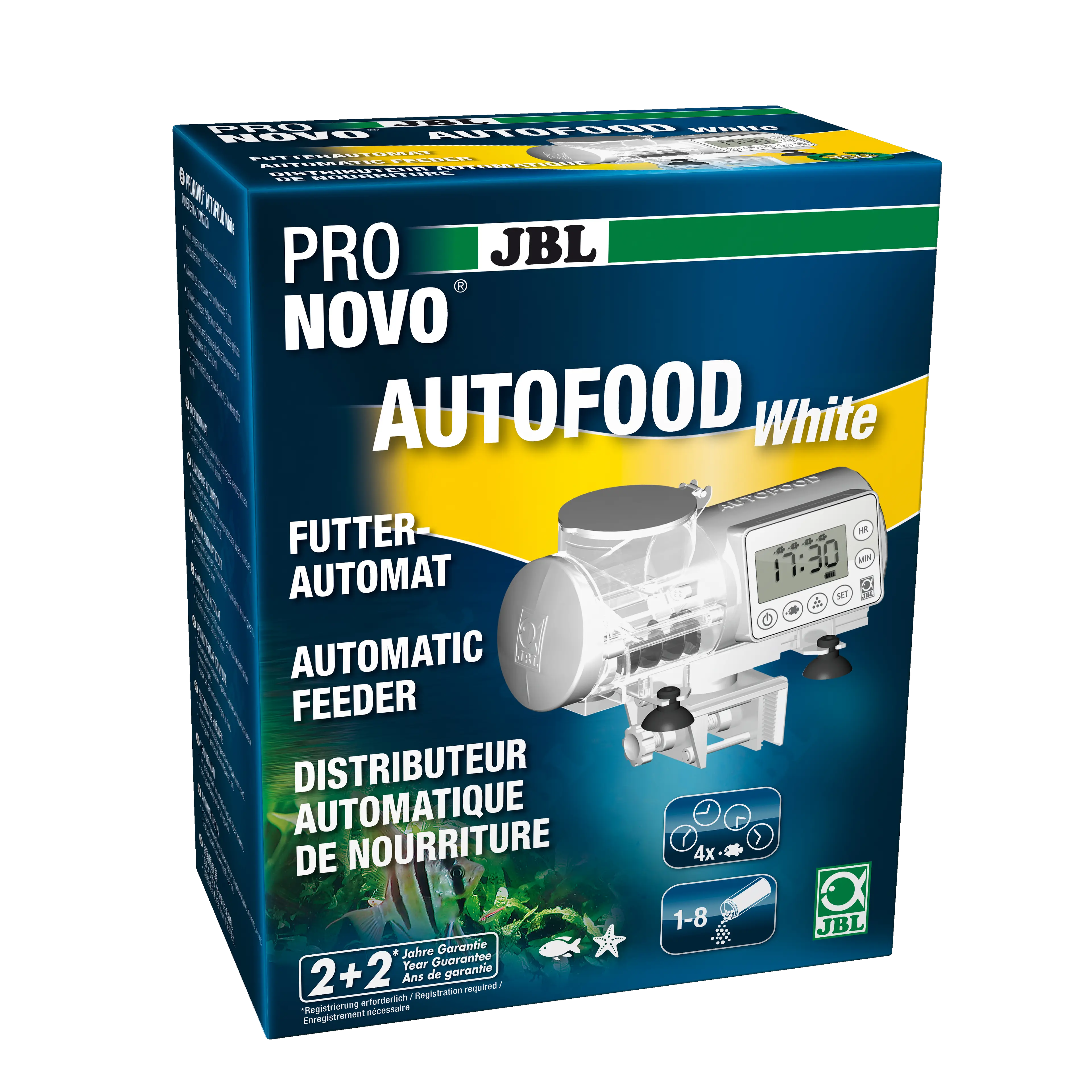Practical automatic feeder: Automatic feeding of aquarium fish  - For all granules from 1.0 to 3.0 mm