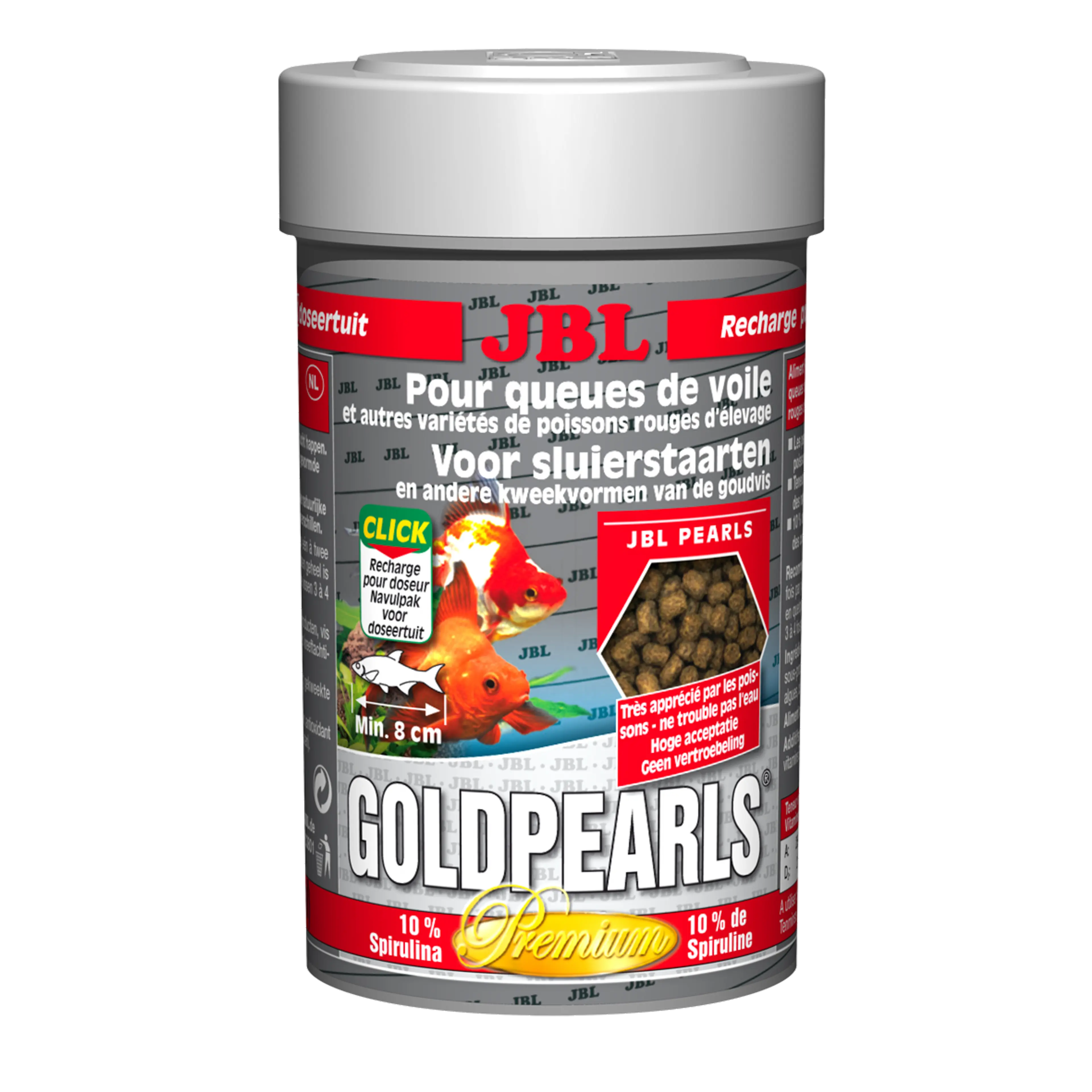 Complete nutrition, optimal growth for goldfish and veiltail goldfish: selected raw materials to meet the needs of all goldfish varieties.