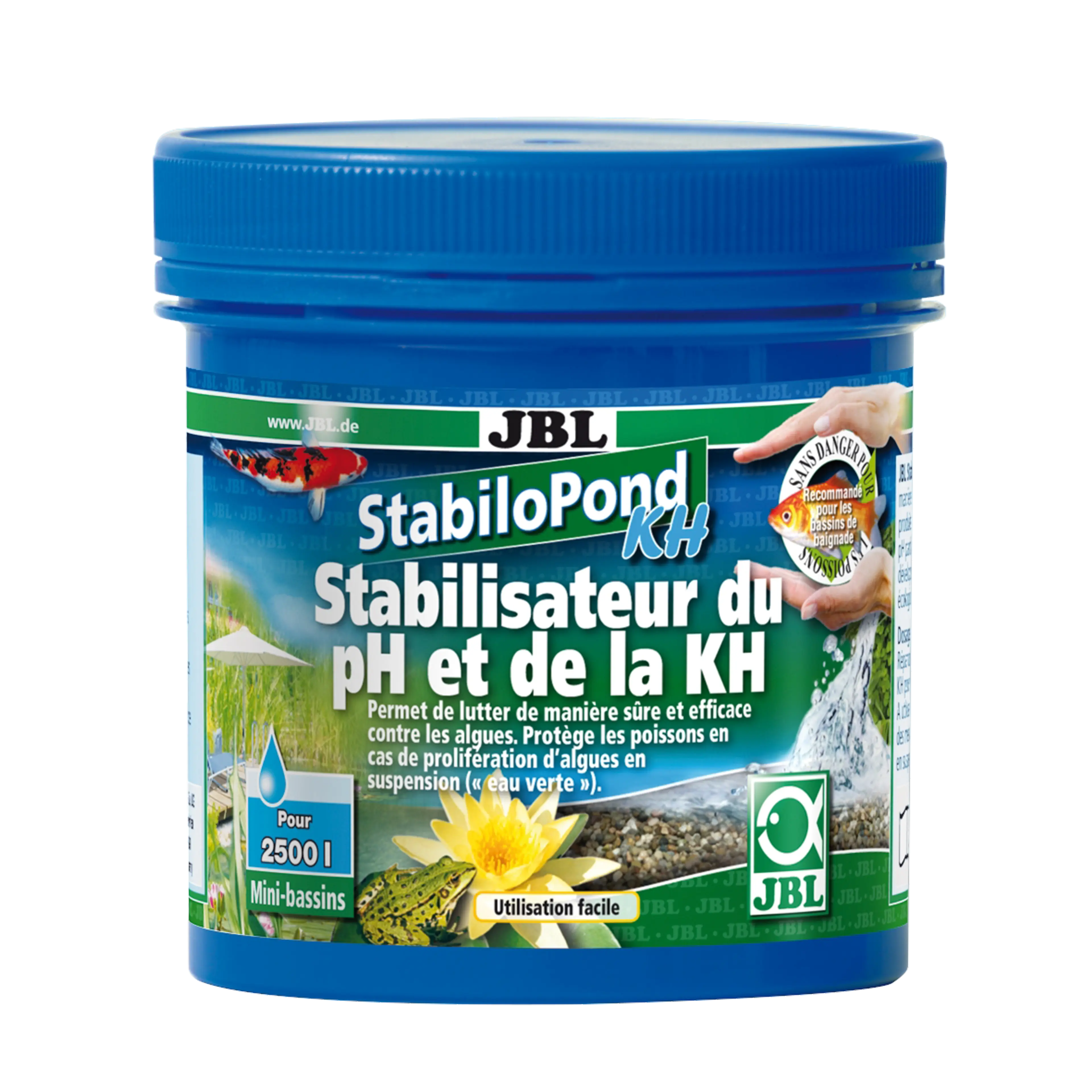 Natural balance: Granules for stabilising the pH value at 7.5 to 8.5 for successful algae control in ponds