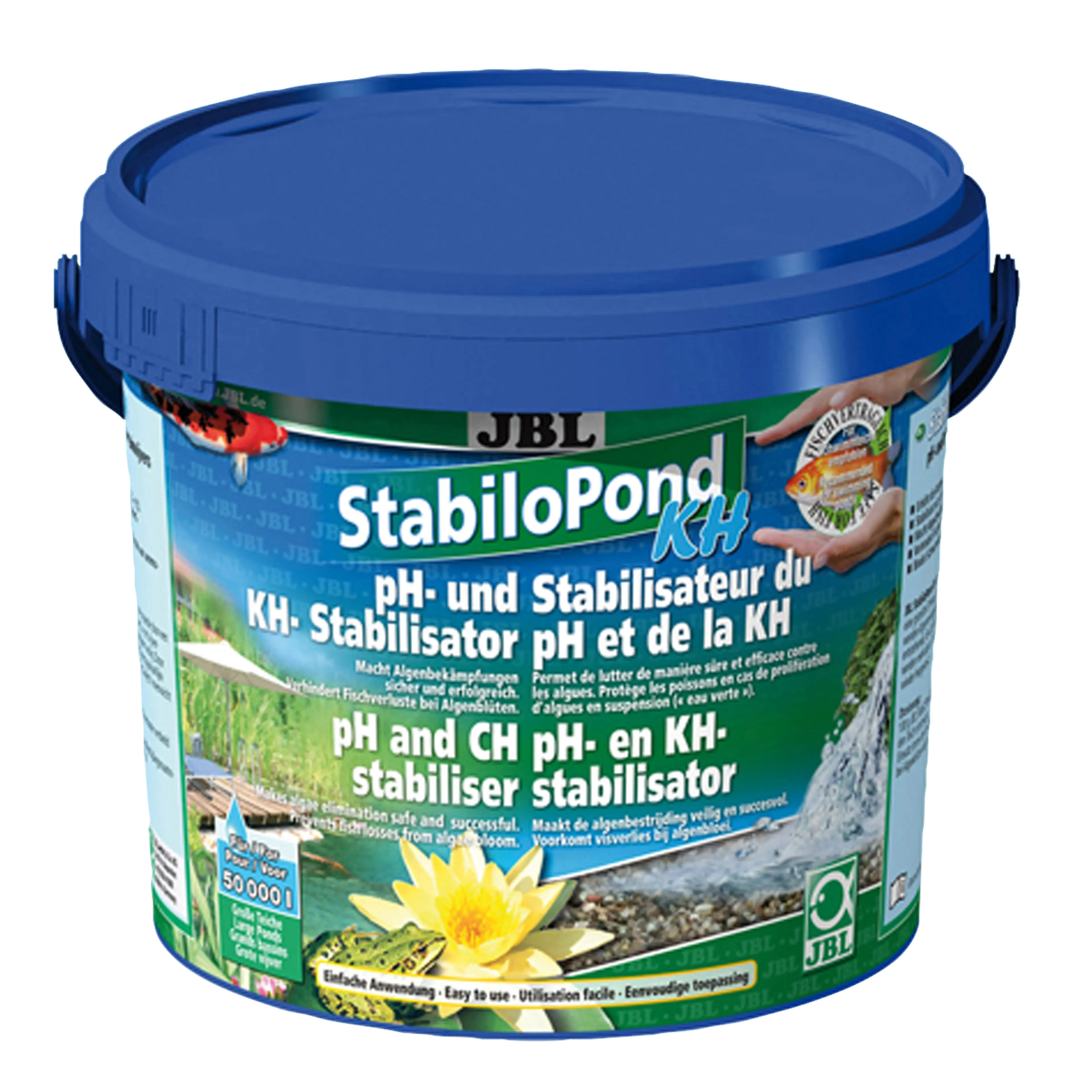 Natural balance: Granules for stabilising the pH value at 7.5 to 8.5 for successful algae control in ponds