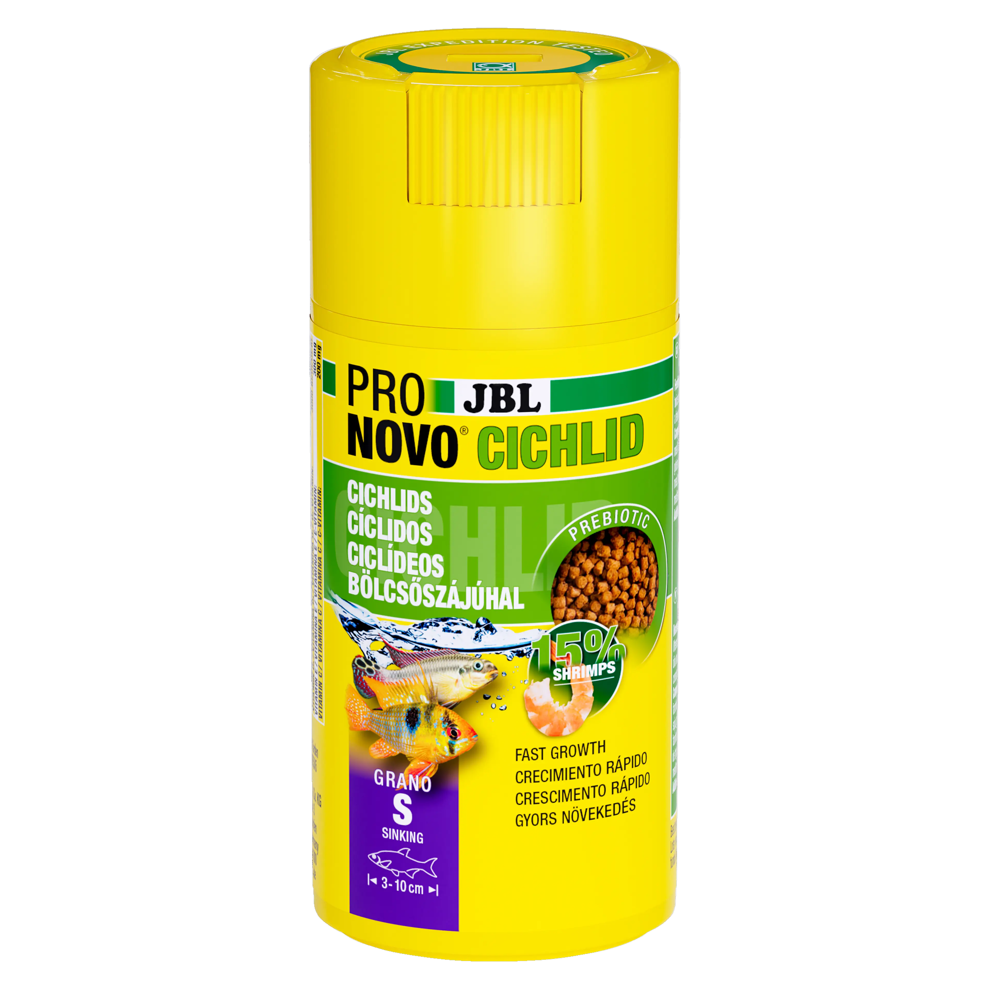 Prebiotic & sinking aquarium fish food: Special fibre in the food provides the beneficial intestinal bacteria with nourishment for healthy digestion. Healthy digestion leads to lower water pollution, i.e. clean water.