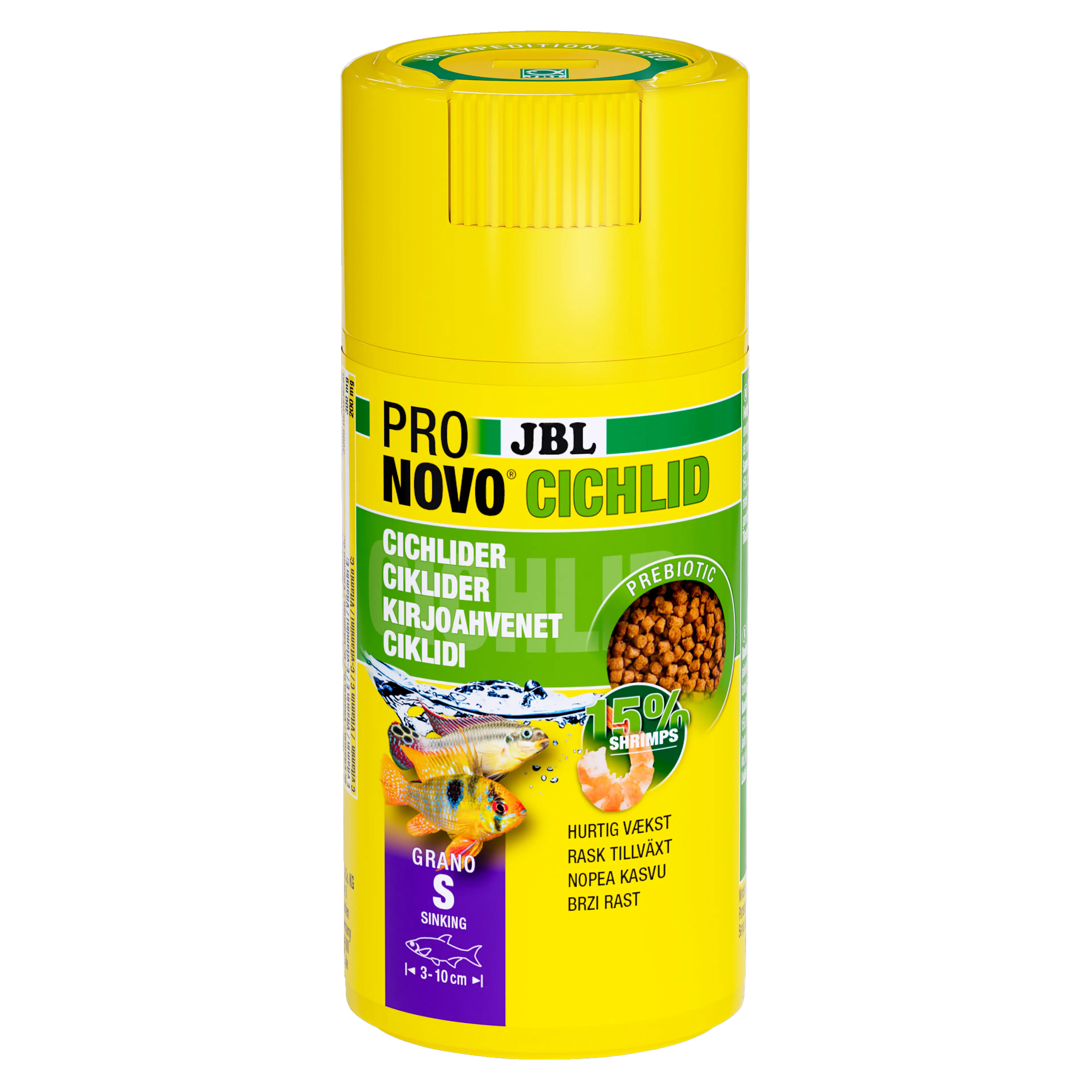 Prebiotic & sinking aquarium fish food: Special fibre in the food provides the beneficial intestinal bacteria with nourishment for healthy digestion. Healthy digestion leads to lower water pollution, i.e. clean water.