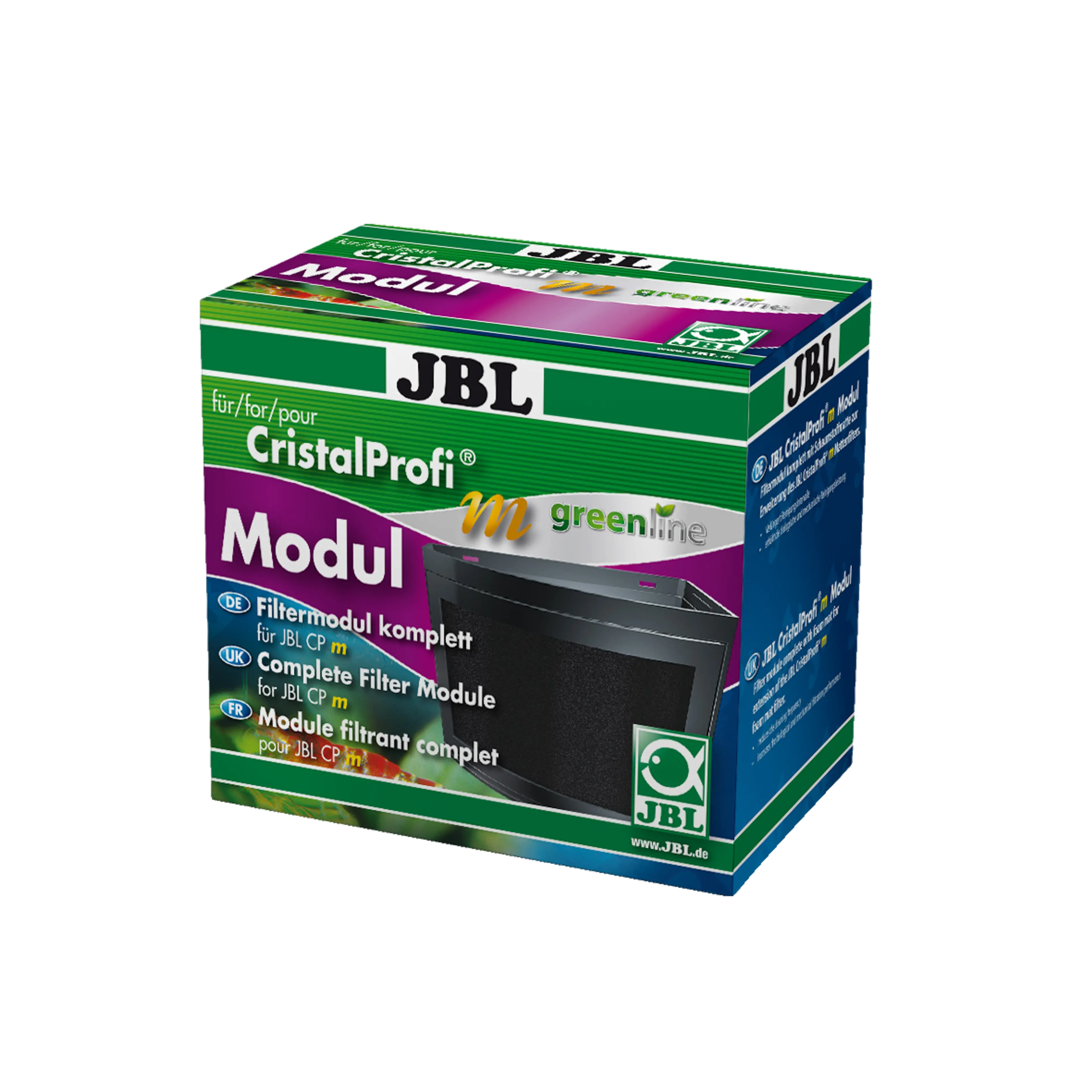 For expanding the CristalProfi m internal filter: Complete filter module