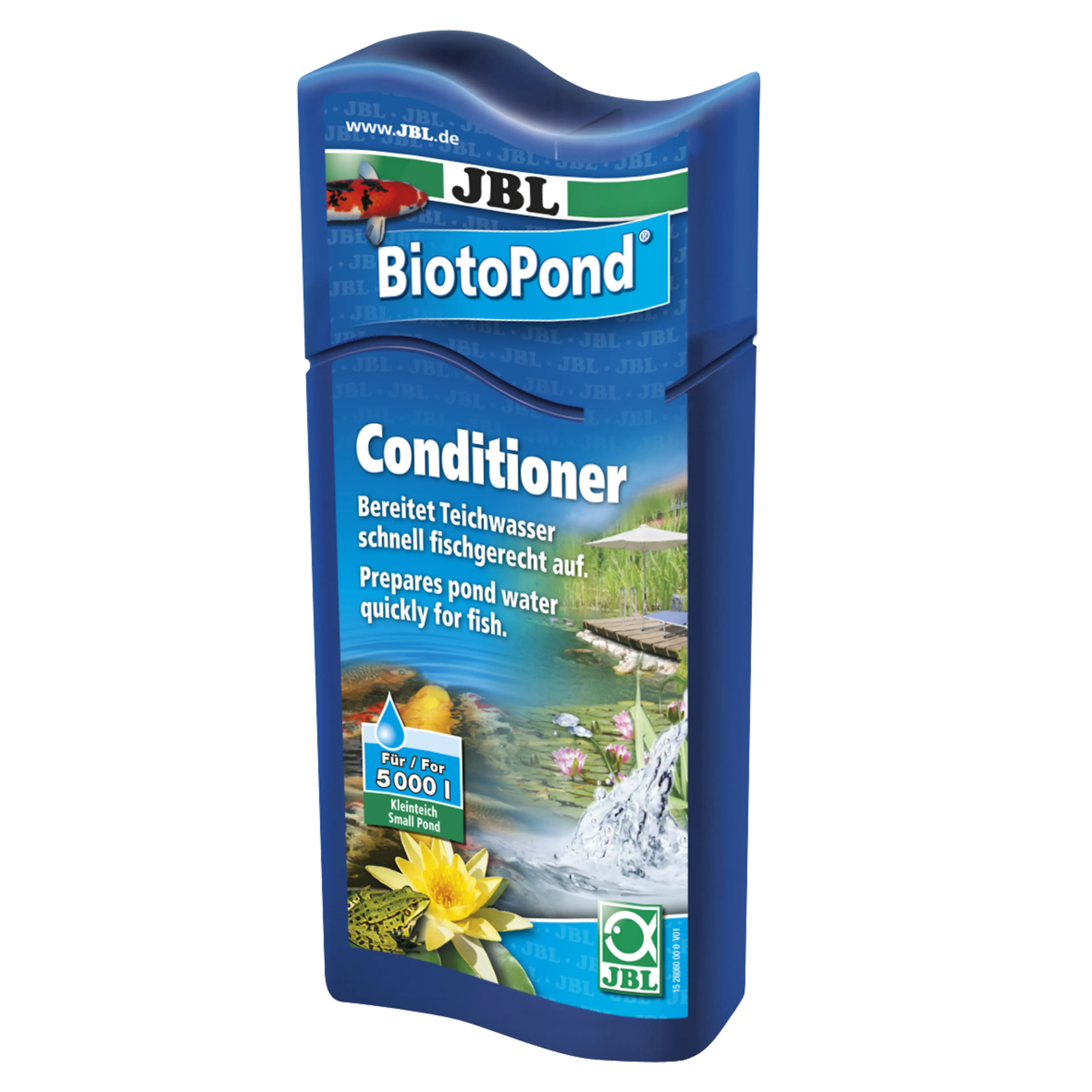 Fish-friendly pond environment: water conditioner for a healthy pond environment and protection against stress and disease