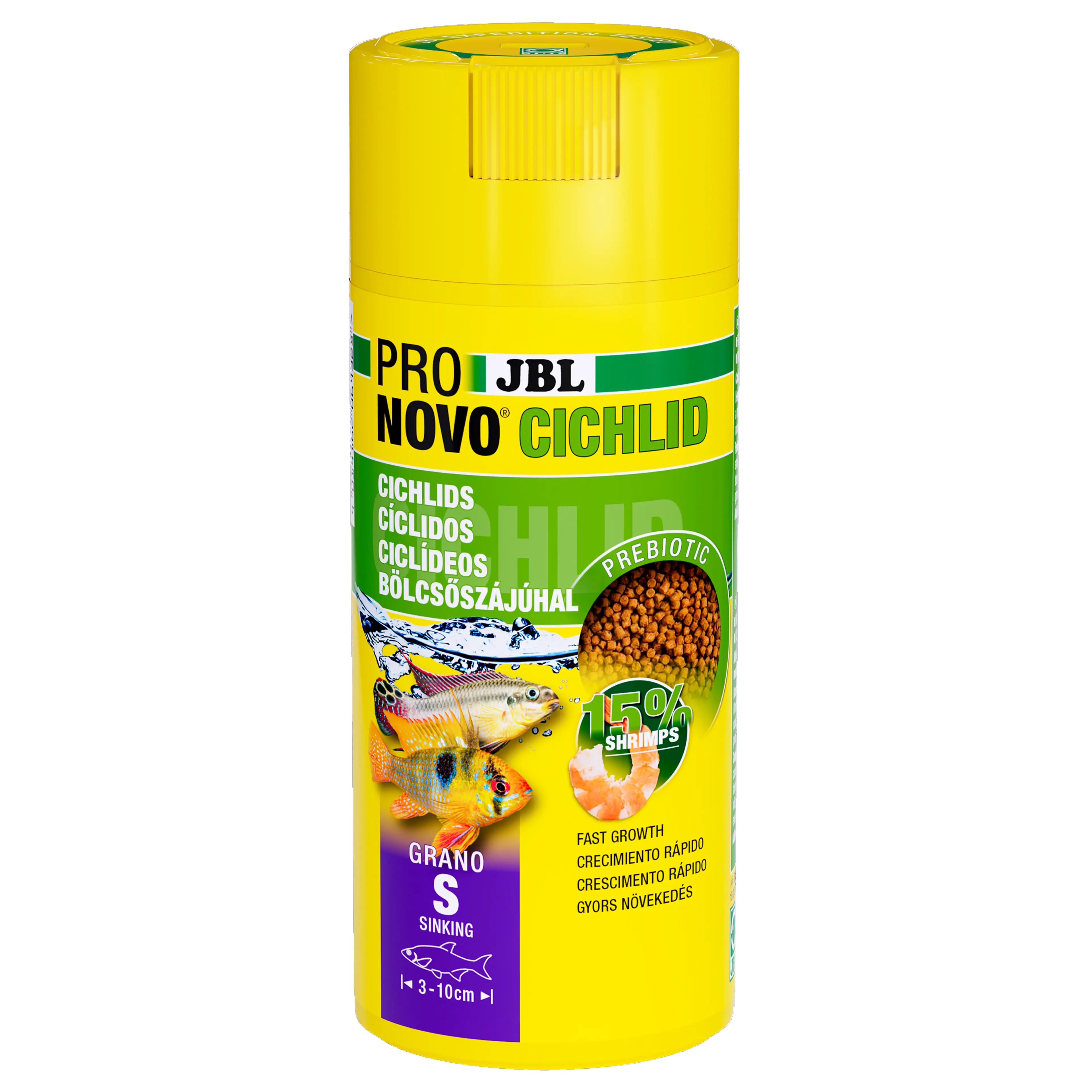 Prebiotic & sinking aquarium fish food: Special fibre in the food provides the beneficial intestinal bacteria with nourishment for healthy digestion. Healthy digestion leads to lower water pollution, i.e. clean water.