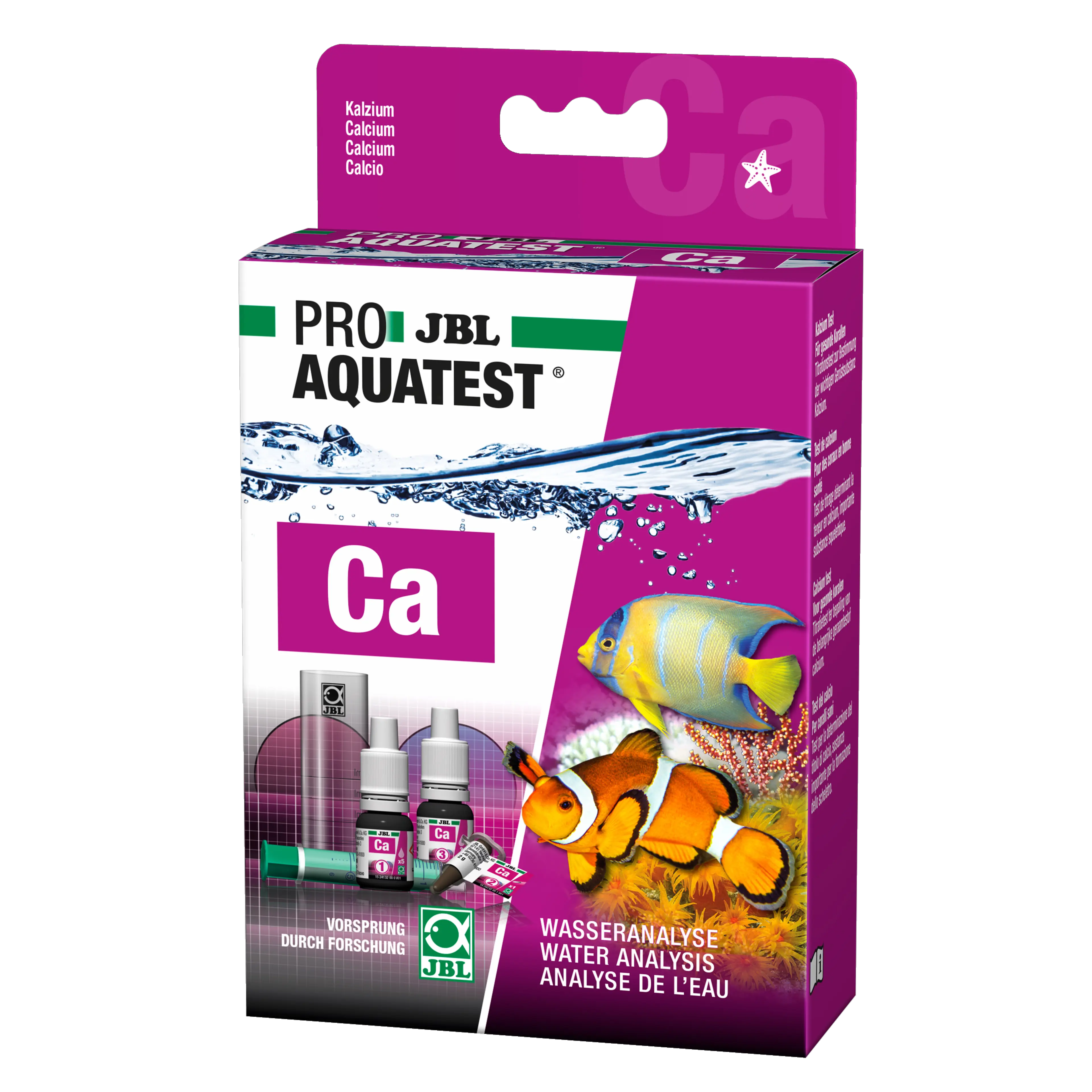 Einfache und sichere Kontrolle der Wasserwerte von Aquarien. Bestimmung des optimalen Kalziumwerts für kräftigen und gesunden Korallenwuchs