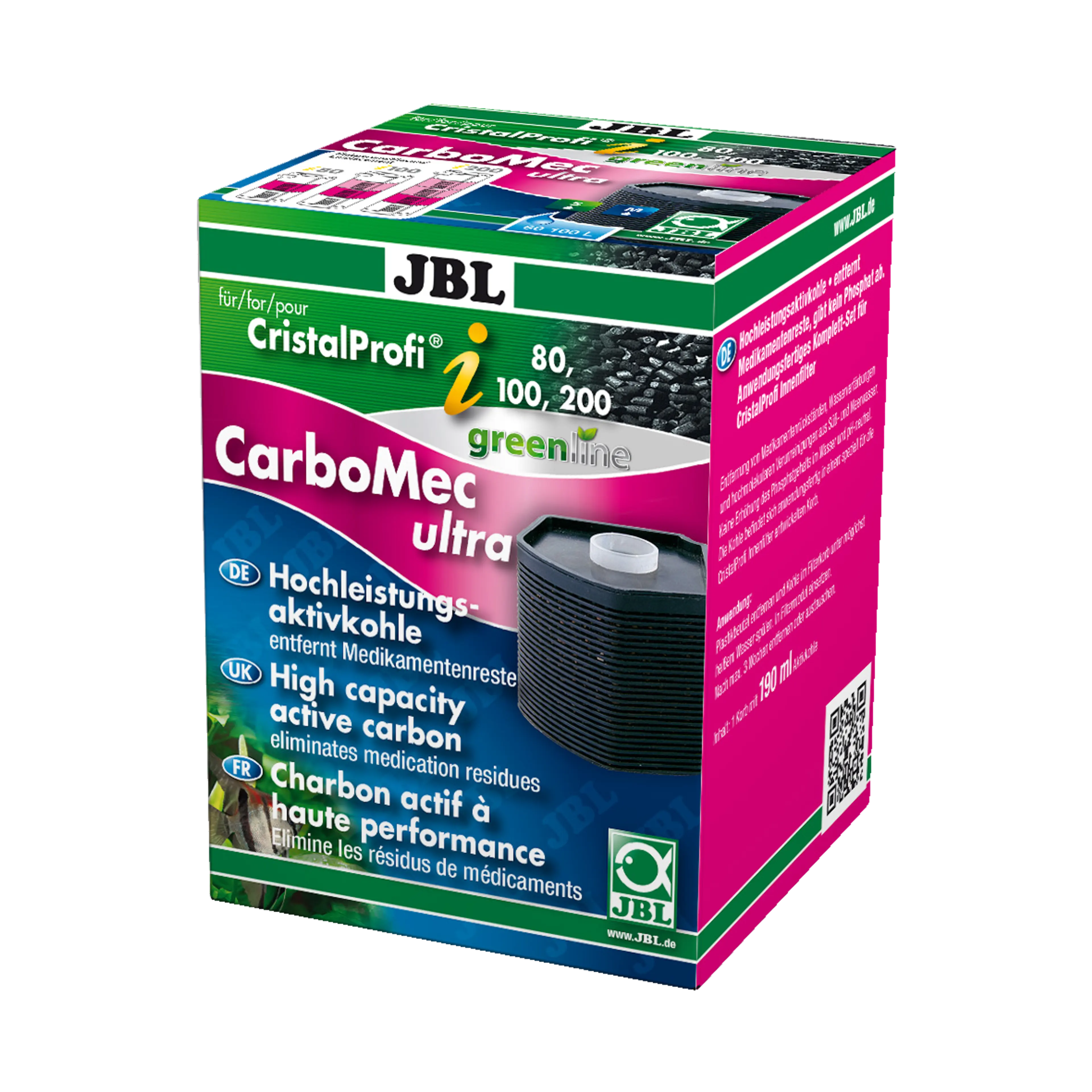Clean and healthy water: activated carbon used to combat water discolouration, odours and to remove medication