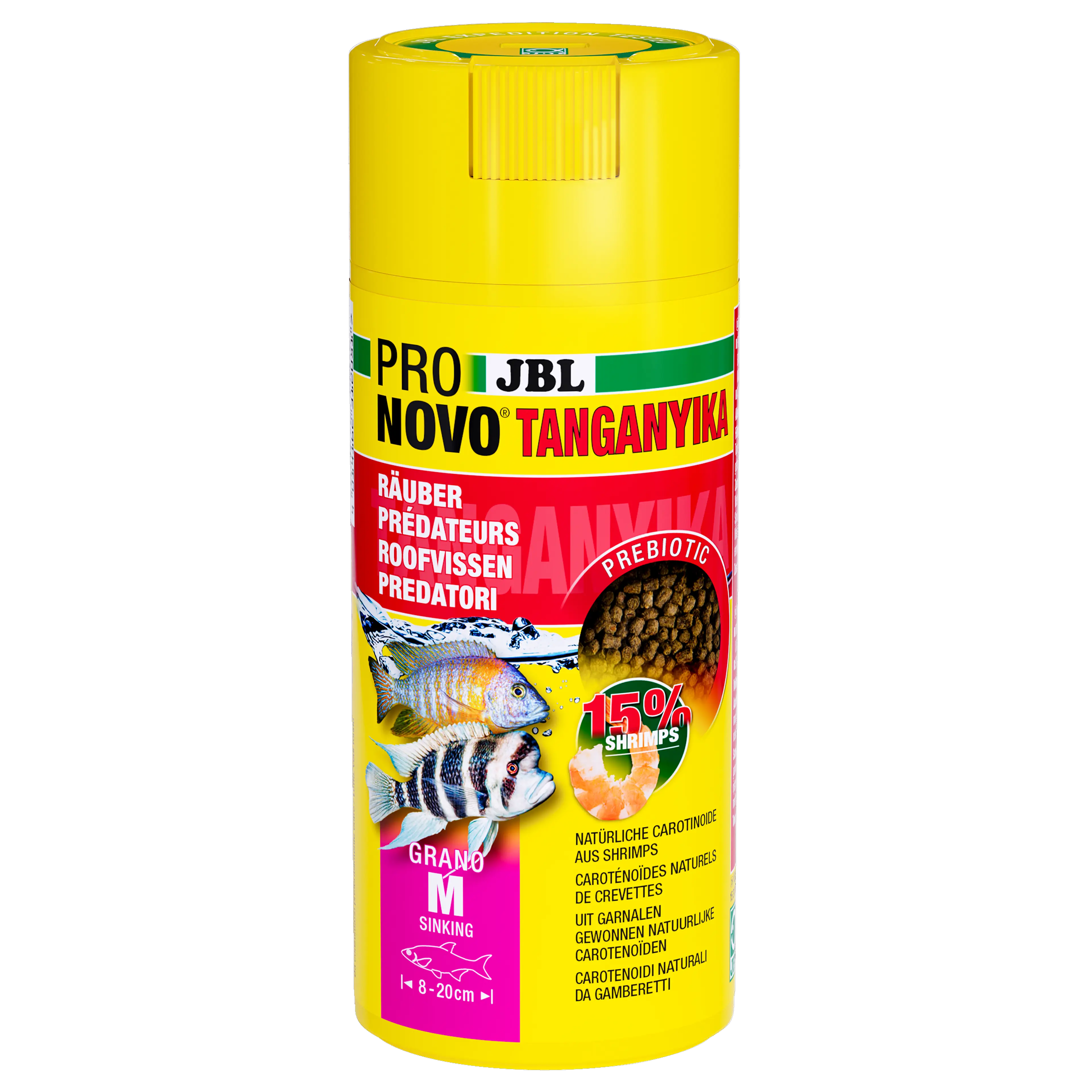 Prebiotic & sinking aquarium fish food: Special fibre in the food provides the beneficial intestinal bacteria with nourishment for healthy digestion.
