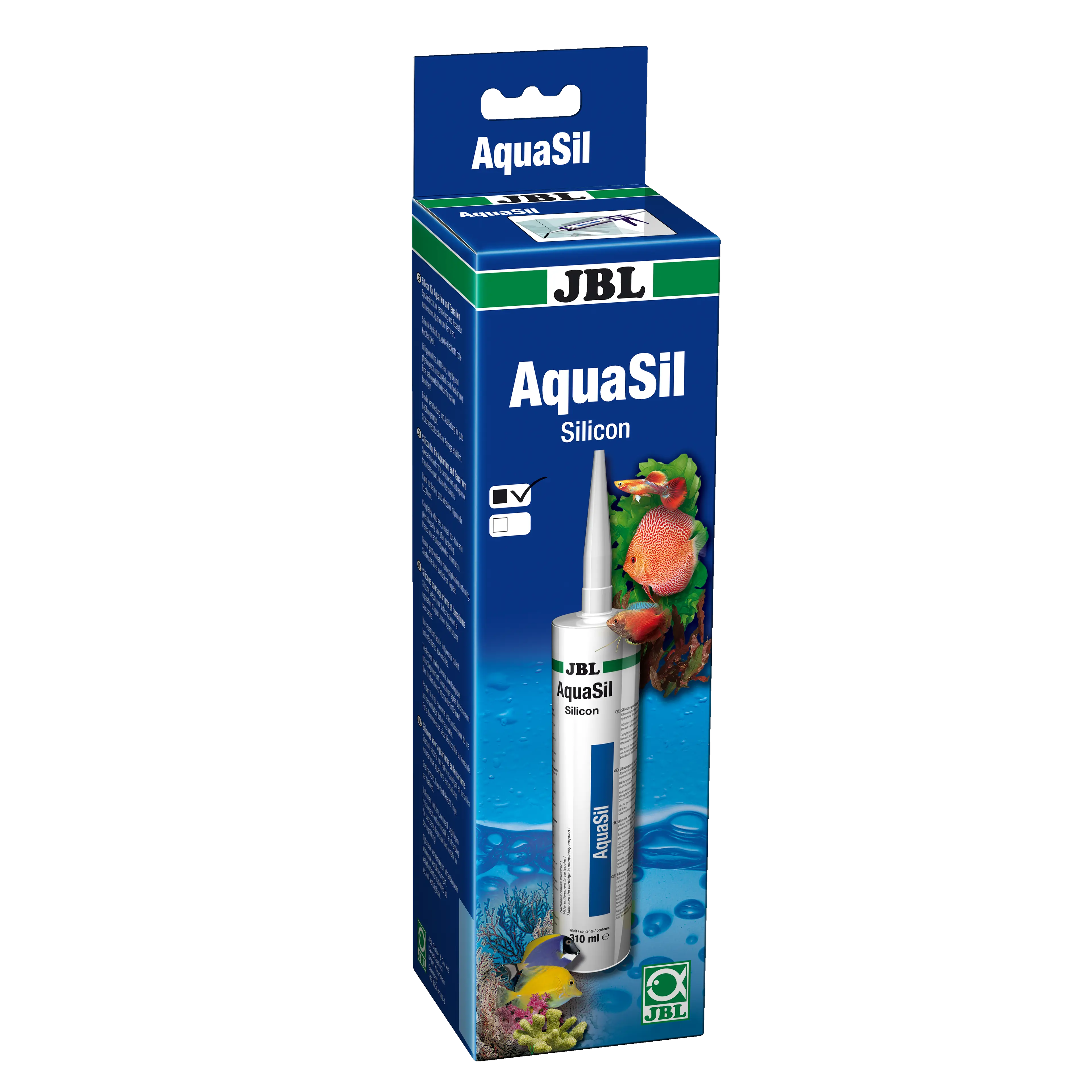Special silicone in black for repairing and constructing frameless glass aquariums and bonding decorations (such as rock structures).