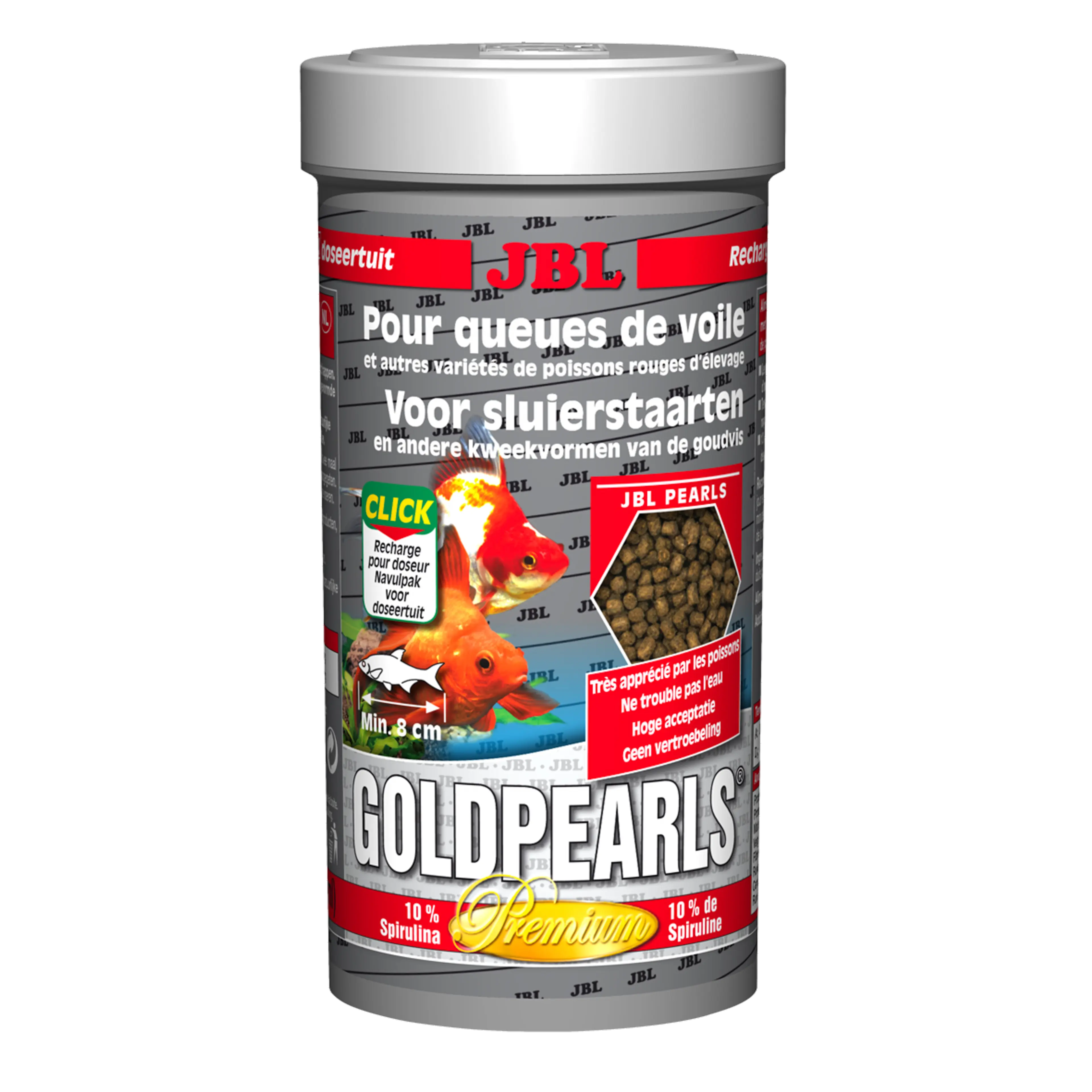 Complete nutrition, optimal growth for goldfish and veiltail goldfish: selected raw materials to meet the needs of all goldfish varieties.