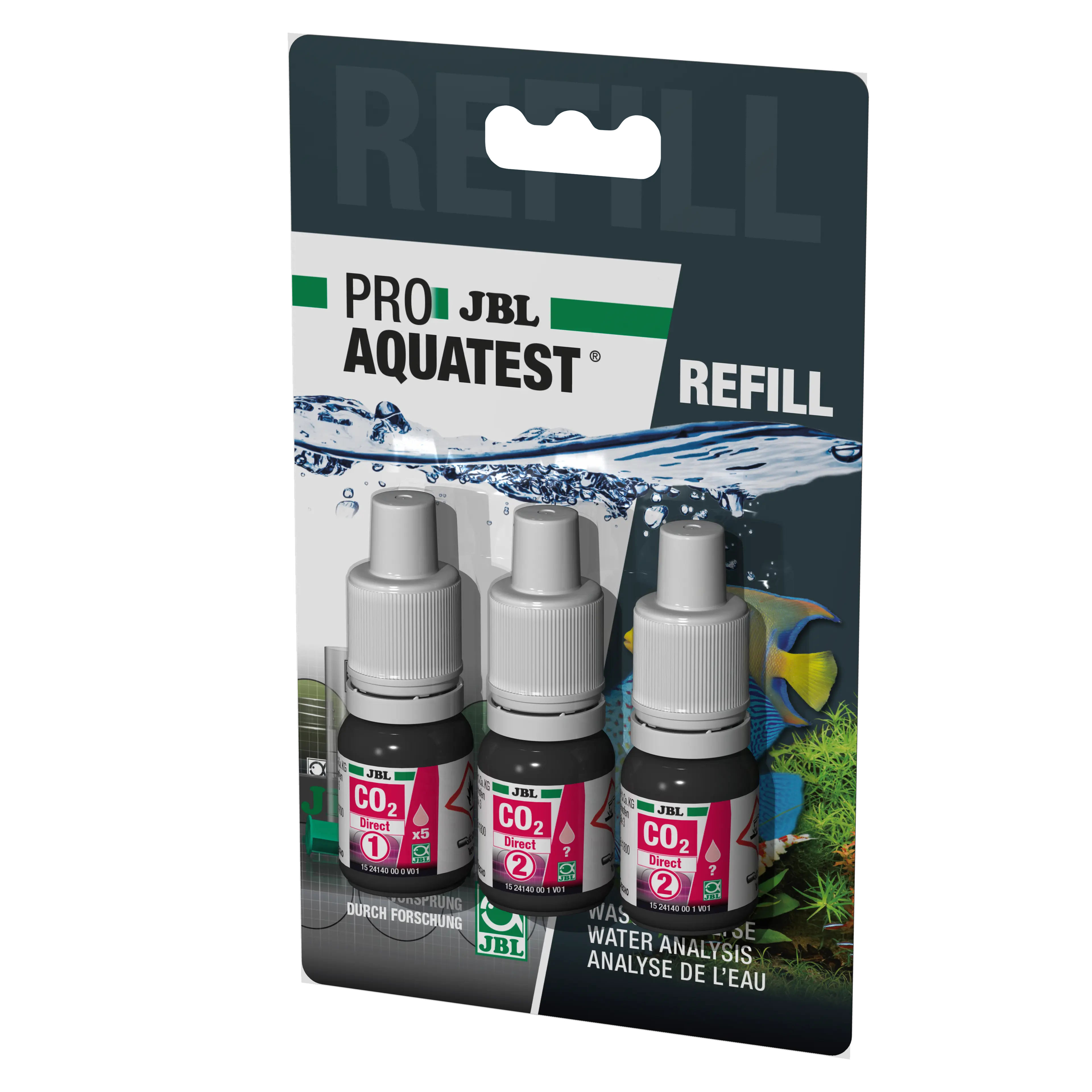 Simple and reliable monitoring of aquarium water values. Determination of the optimum carbon dioxide content for freshwater aquariums.
