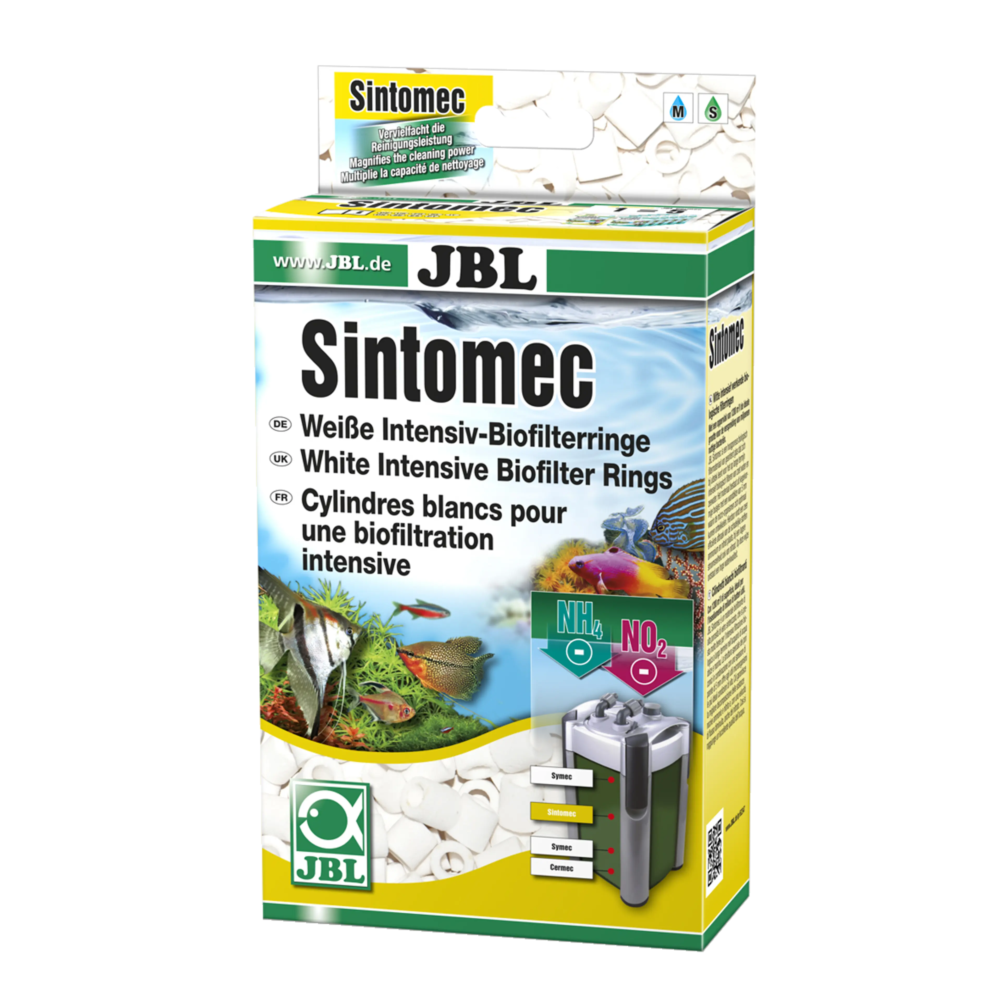 Biological degradation of pollutants in freshwater and saltwater aquariums: Bio-sintered glass rings for use in aquarium filters