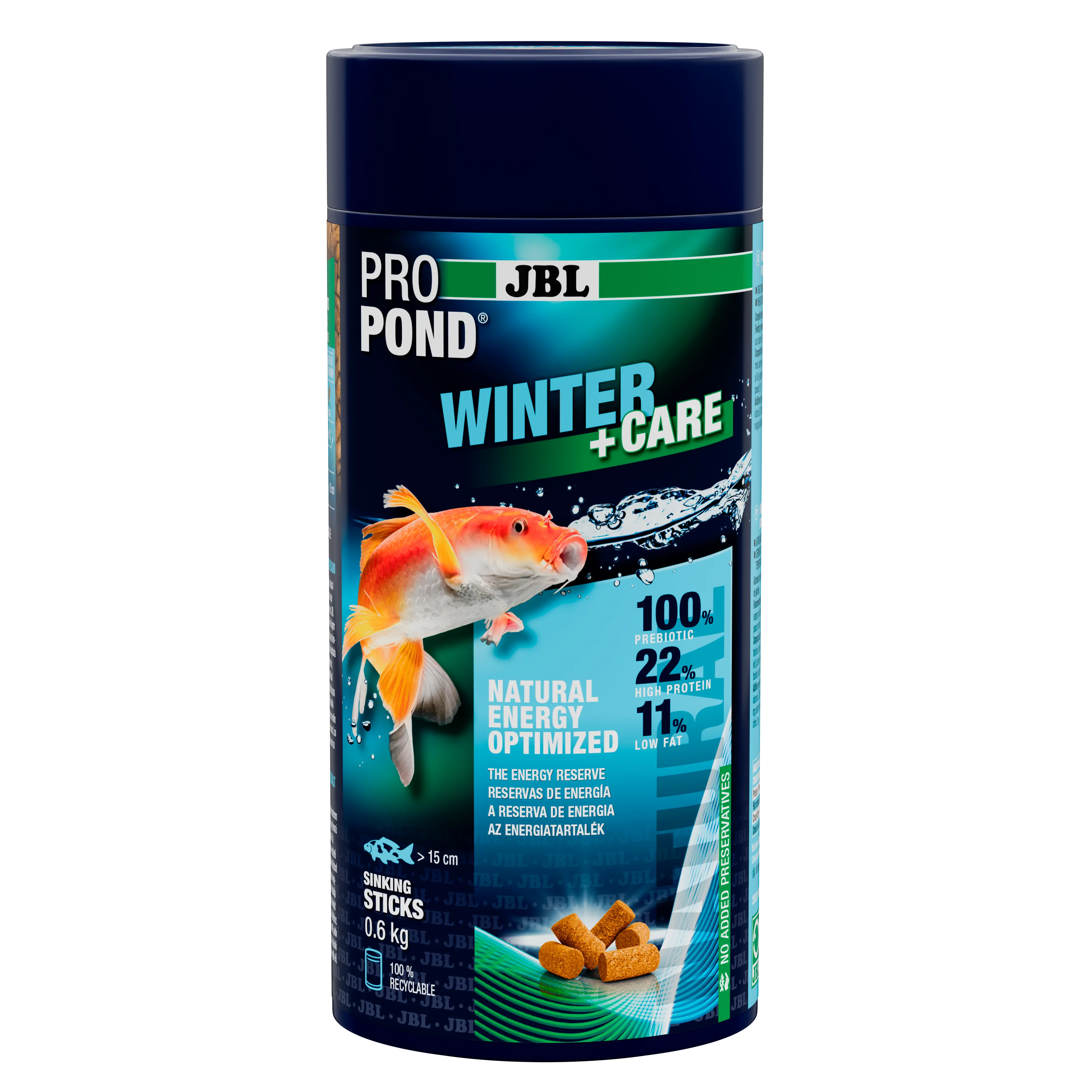 Provides optimal energy reserves at low winter temperatures (between 5 and 15 °C) thanks to its easily digestible formula.
