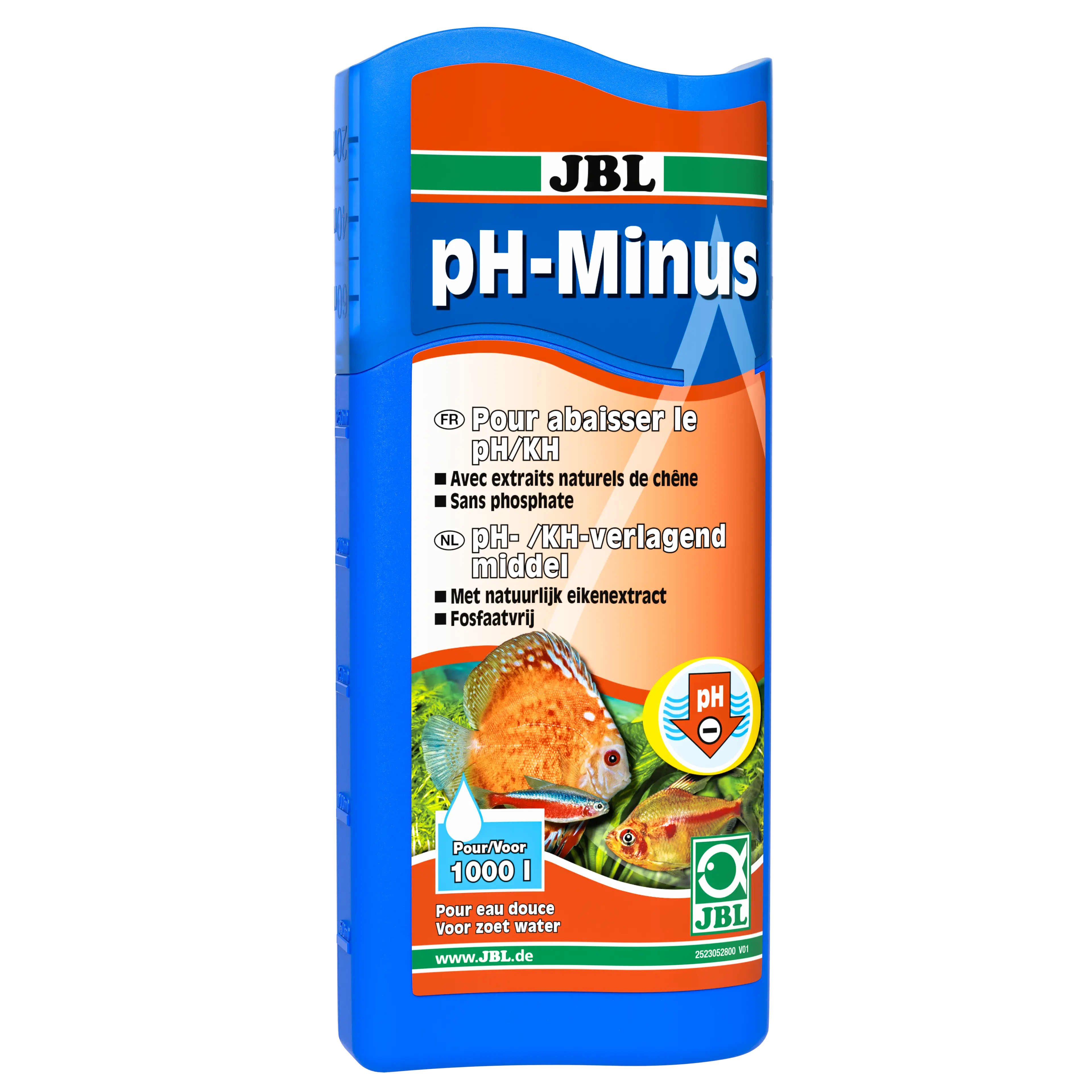 For fish- and plant-friendly aquarium water in freshwater aquariums, for aquatic turtles and shrimp